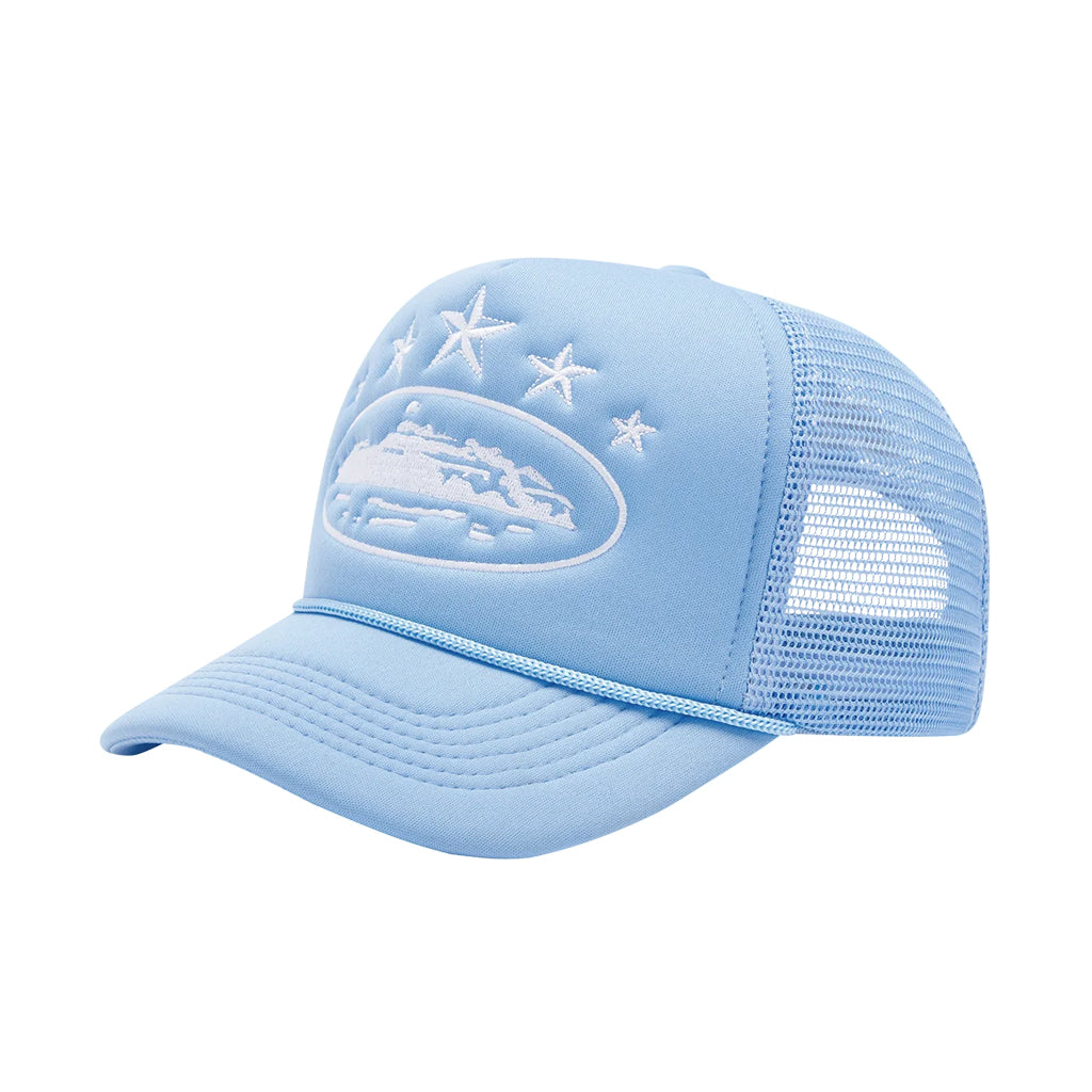 Corteiz 5 Starz Alcatraz Trucker Hat – Baby Blue | Australia New Zealand