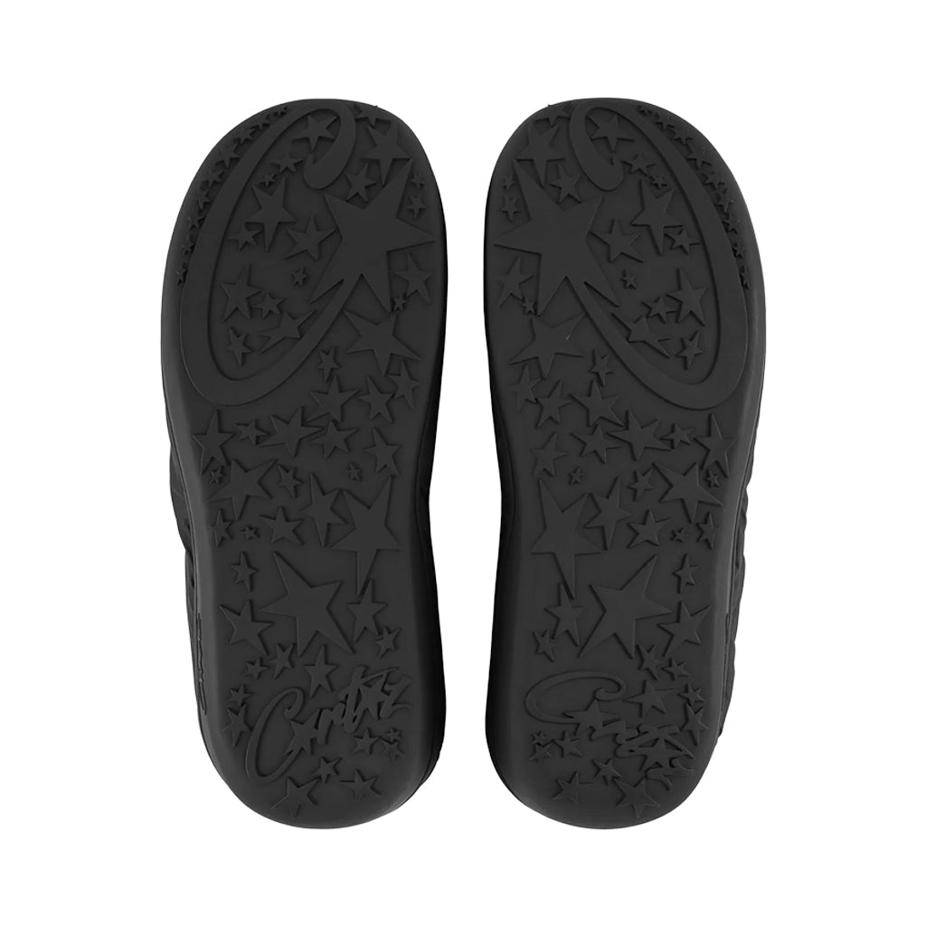 Corteiz 'Crib Crep' Slides – Black | Australia New Zealand Bottom