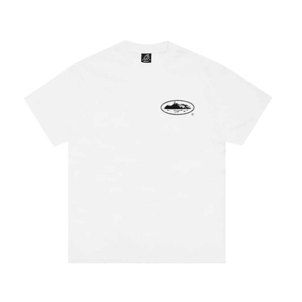 Corteiz Halftone Island Tee – White-xclsve-waves-head2sole-stockx Points | Australia New Zealand FRONT