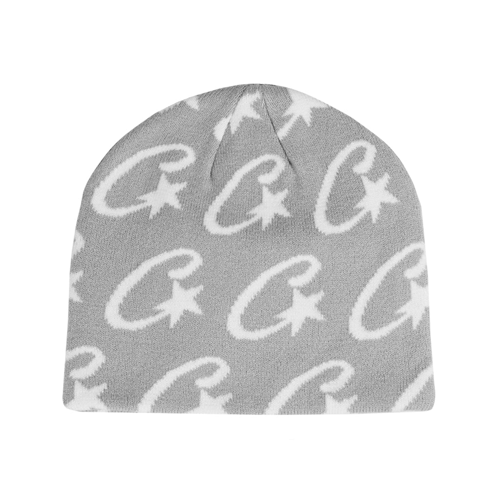 Corteiz Monogram Beanie - Grey | Australia New Zealand