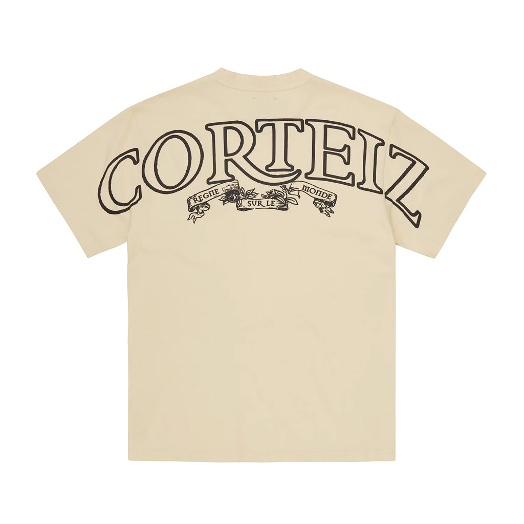 Corteiz Royale Heavyweight Tee – Cream | Australia New Zealand BACK