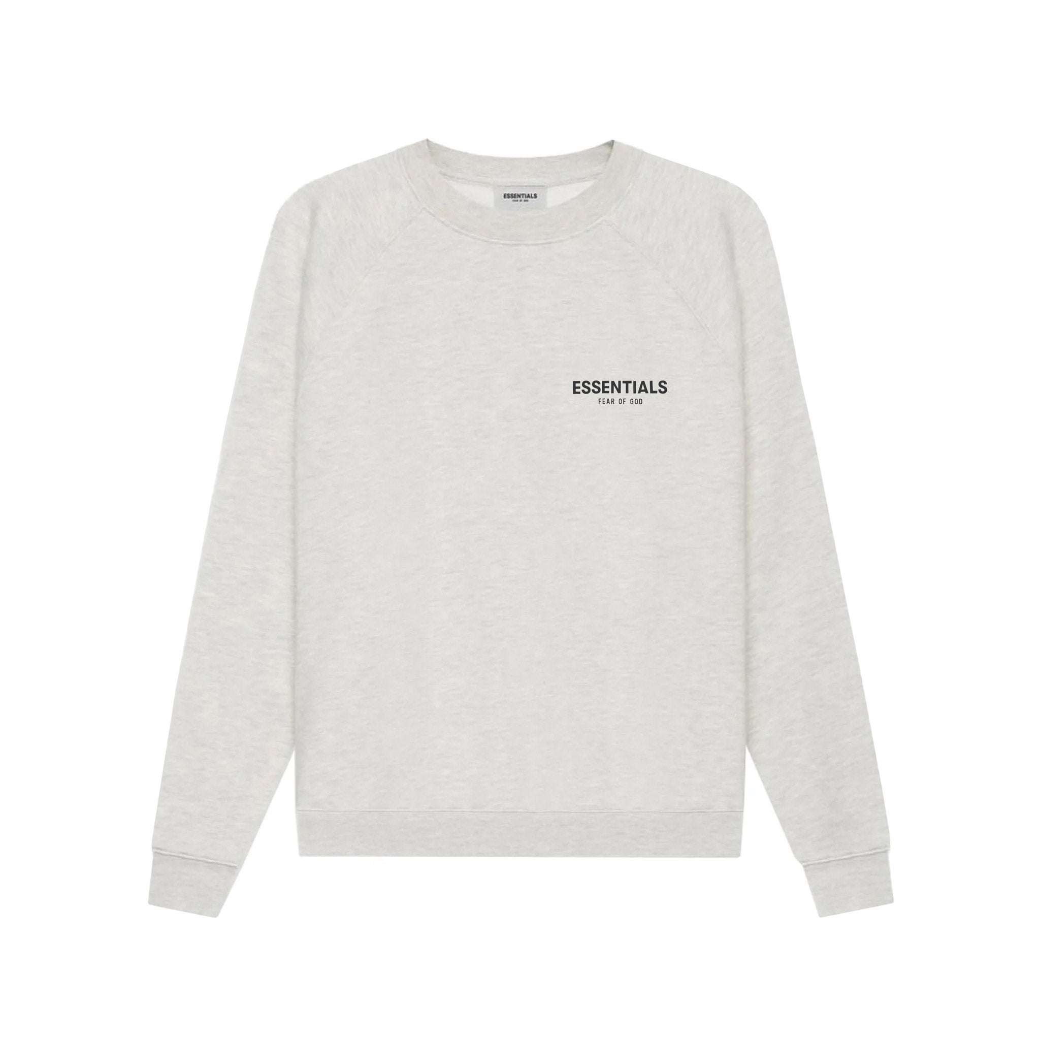 Fear Of God Essentials Crewneck Sweatshirt SS22 - Light Oatmeal Heather | Australia New Zealand FRONT