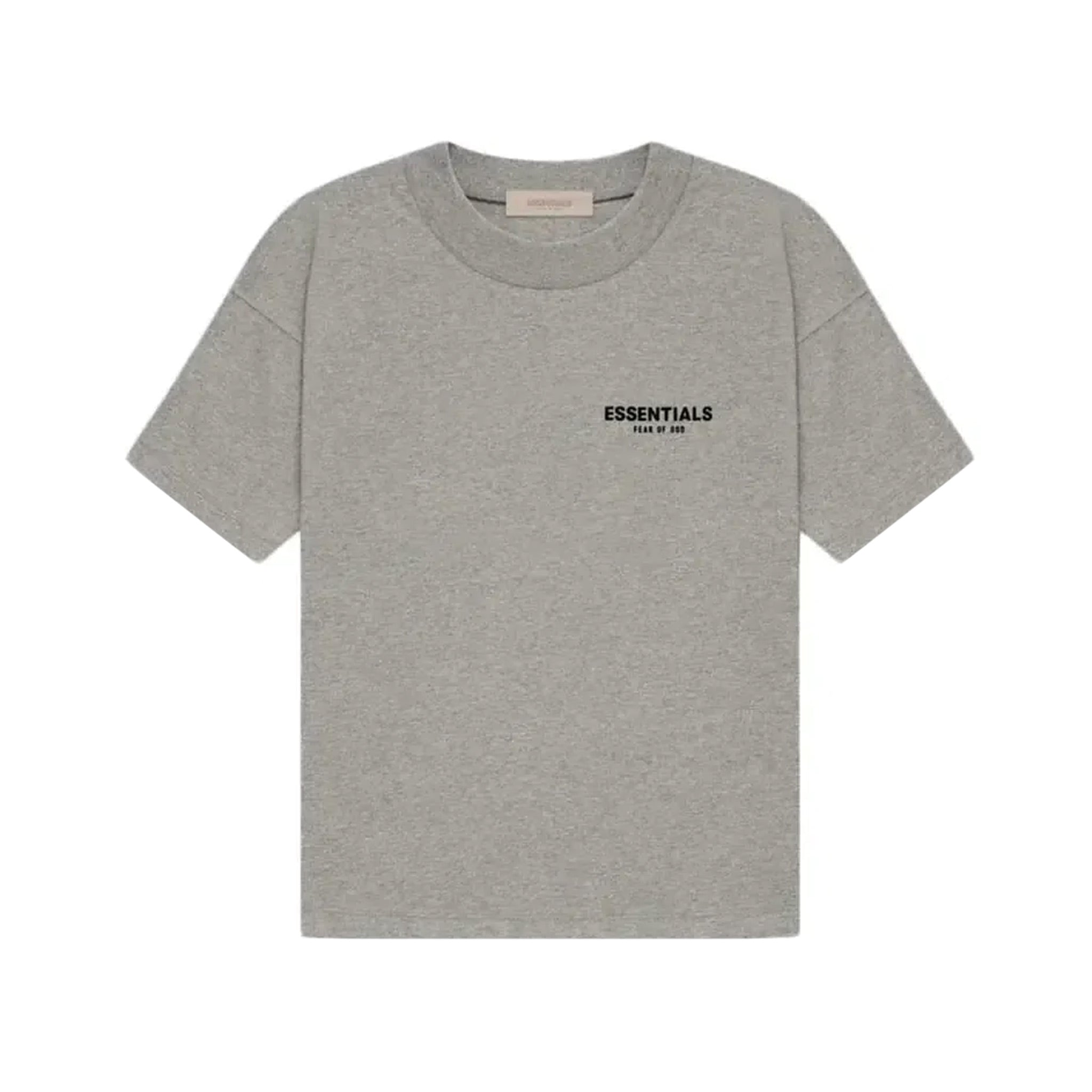 Fear Of God Essentials Tee SS22 - Dark Oatmeal Heather FRONT- Australia New Zealand