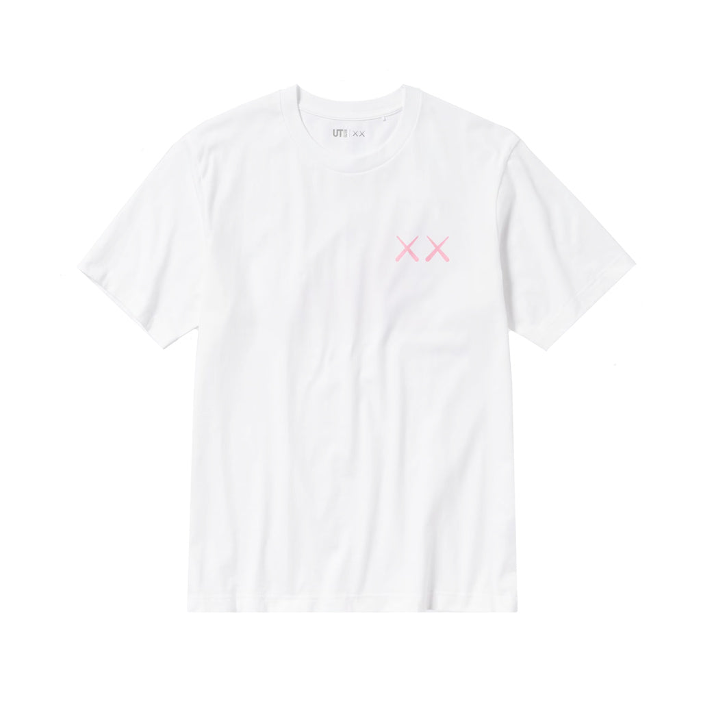KAWS x UNIQLO UT Graphic Tee - White/ Pink | Australia New Zealand