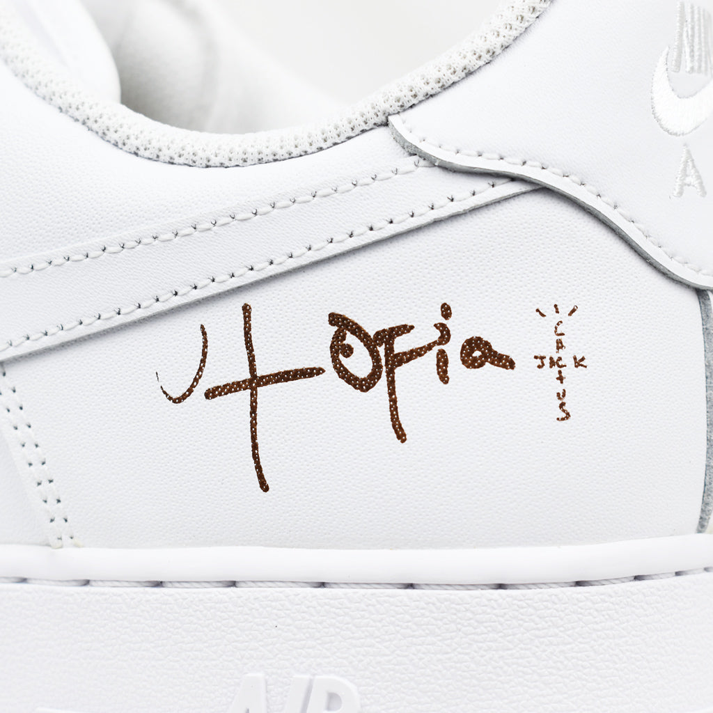 Nike Air Force 1 Low x Travis Scott Cactus Jack Utopia - White | Australia New Zealand HEEL