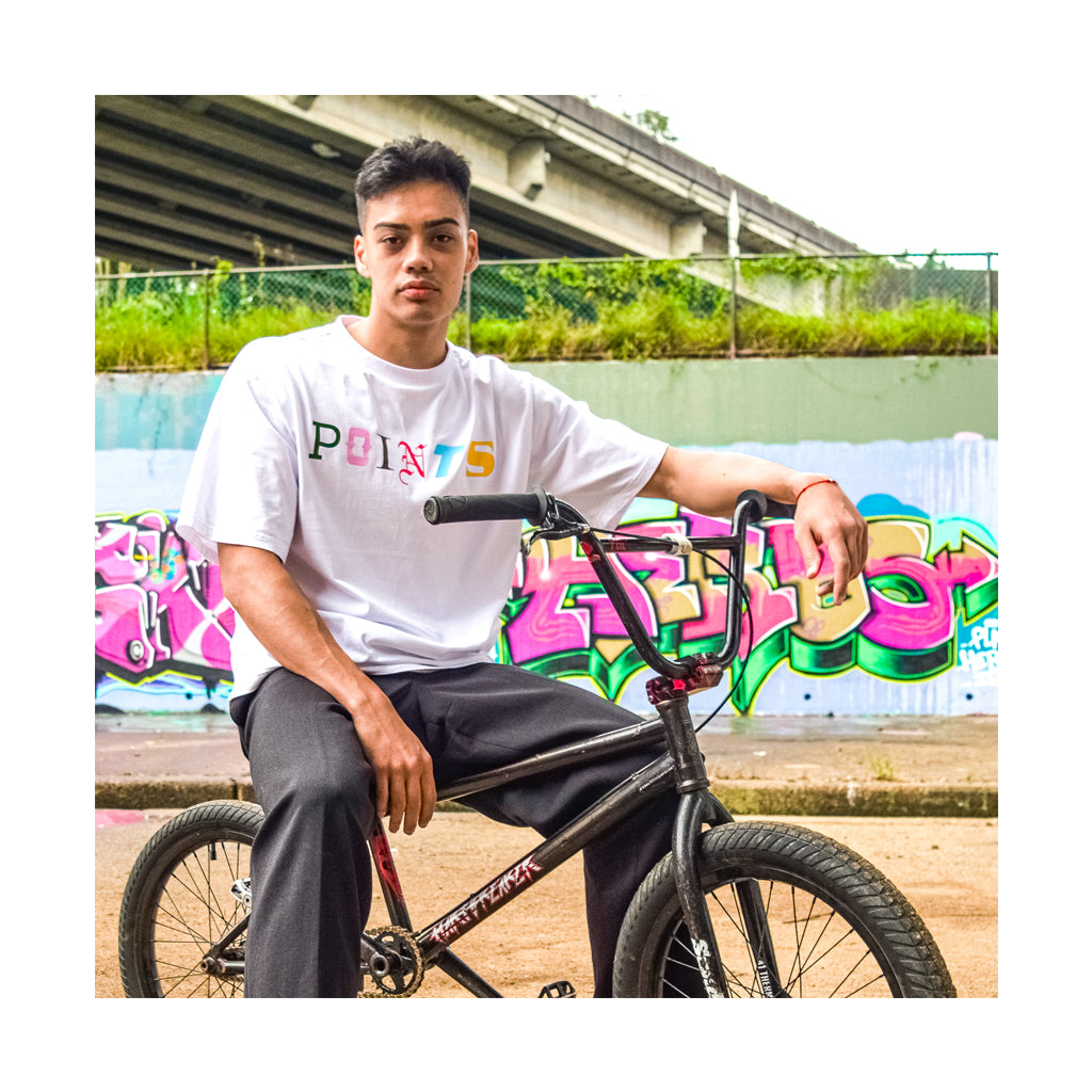 Points Font Tee - White | Australia New Zealand MENS