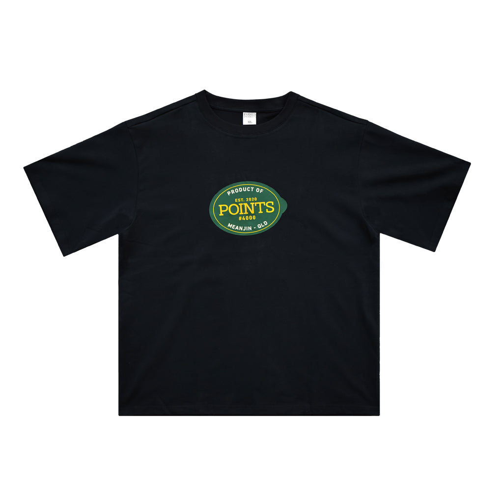 Points Fruit Sticker Tee - Black | Australia New Zealand