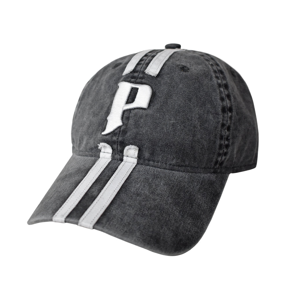 Points Twin Stripe Cap - Washed Black | Australia FRONT