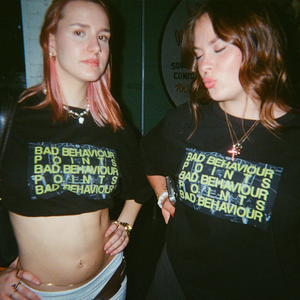 Points x Bad Behaviour Tee - Black | Australia New Zealand FRONT