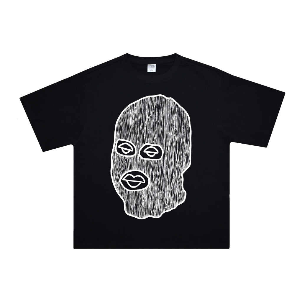 Points x Baskwa Tee - Black FRONT