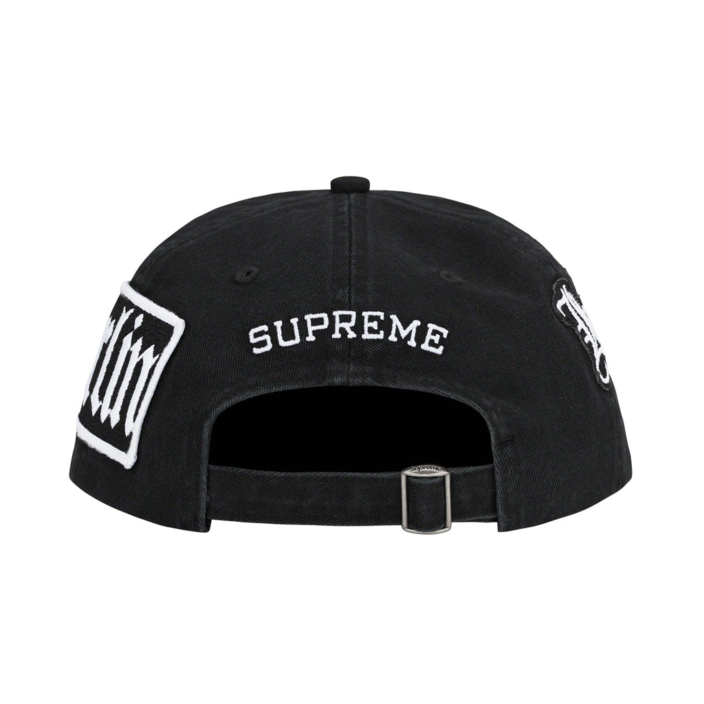 Supreme City Patches 6-Panel Cap - Black | Australia New Zealand