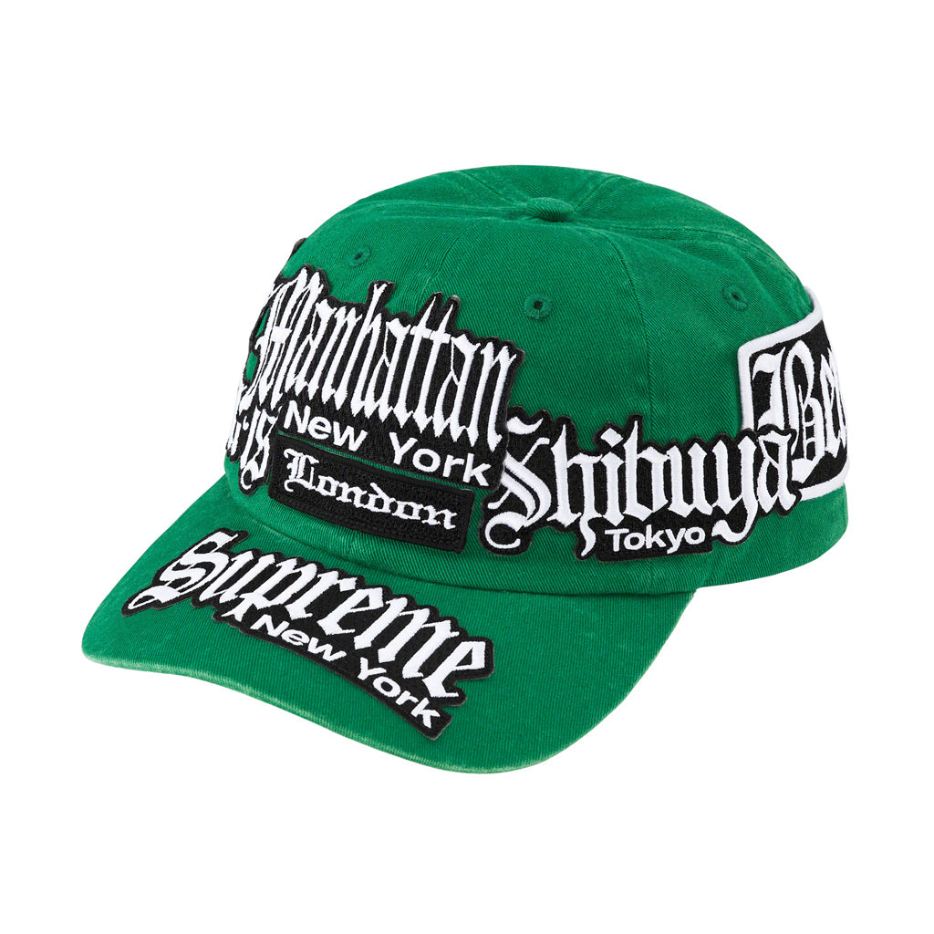 Supreme City Patches 6-Panel Cap - Green | Australia New Zealand