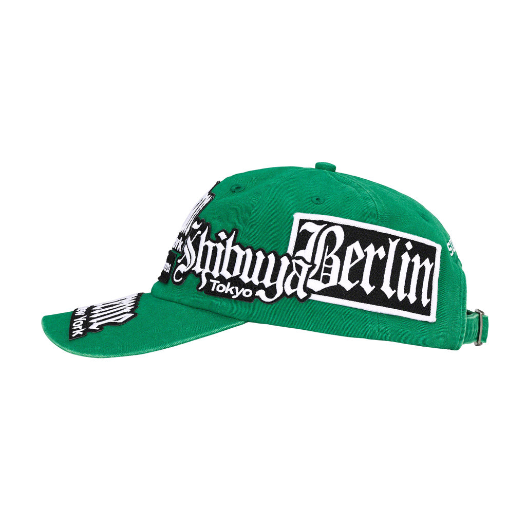Supreme City Patches 6-Panel Cap - Green | Australia New Zealand