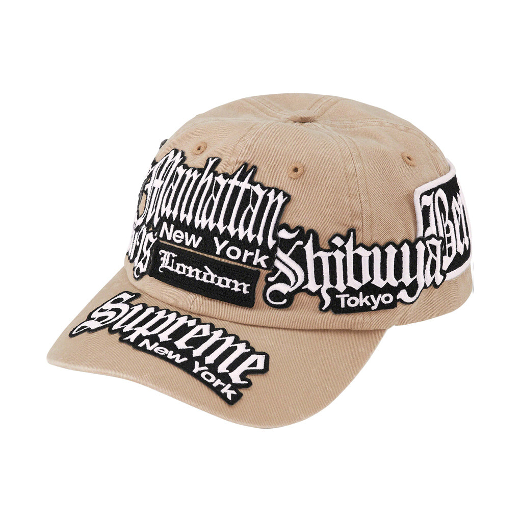 Supreme City Patches 6-Panel Cap - Khaki | Australia New Zealand