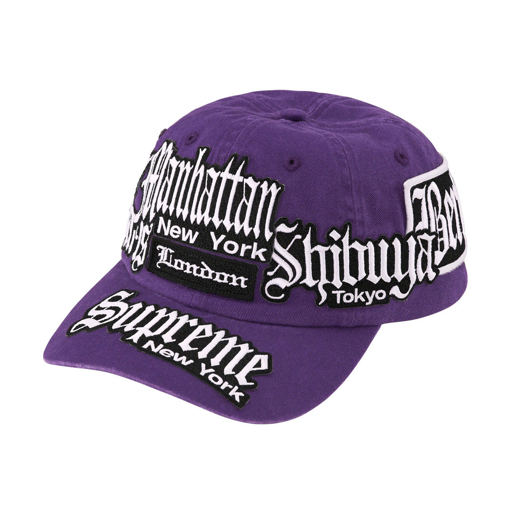 Supreme City Patches 6-Panel Cap - Purple | Australia New Zealand