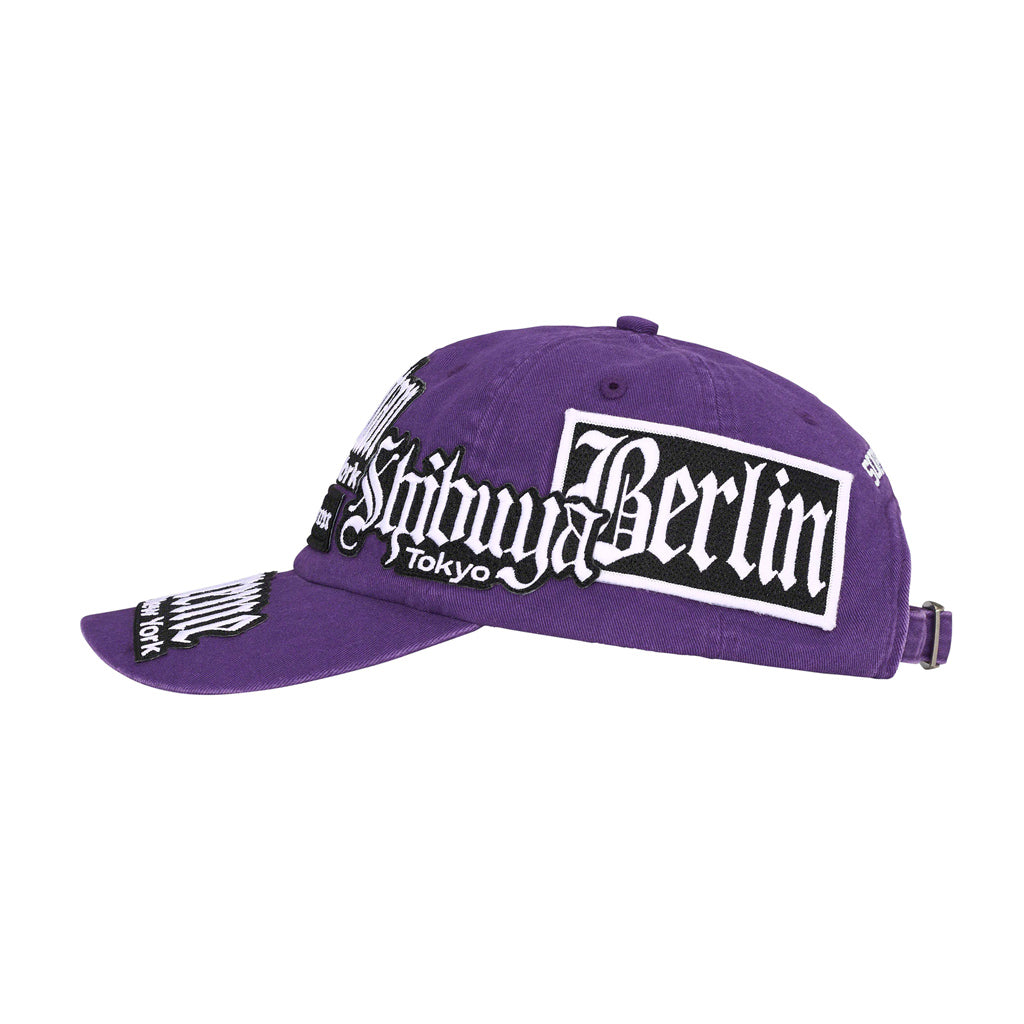 Supreme City Patches 6-Panel Cap - Purple | Australia New Zealand