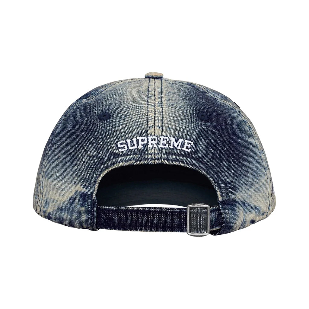 Supreme Cordura Denim S Logo 6-Panel Cap - Dirty Wash BACK Australia New Zealand