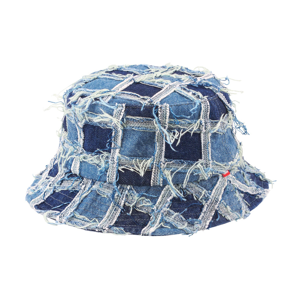 Supreme Frayed Patchwork Denim Crusher – Washed Blue | Australia New Zealand