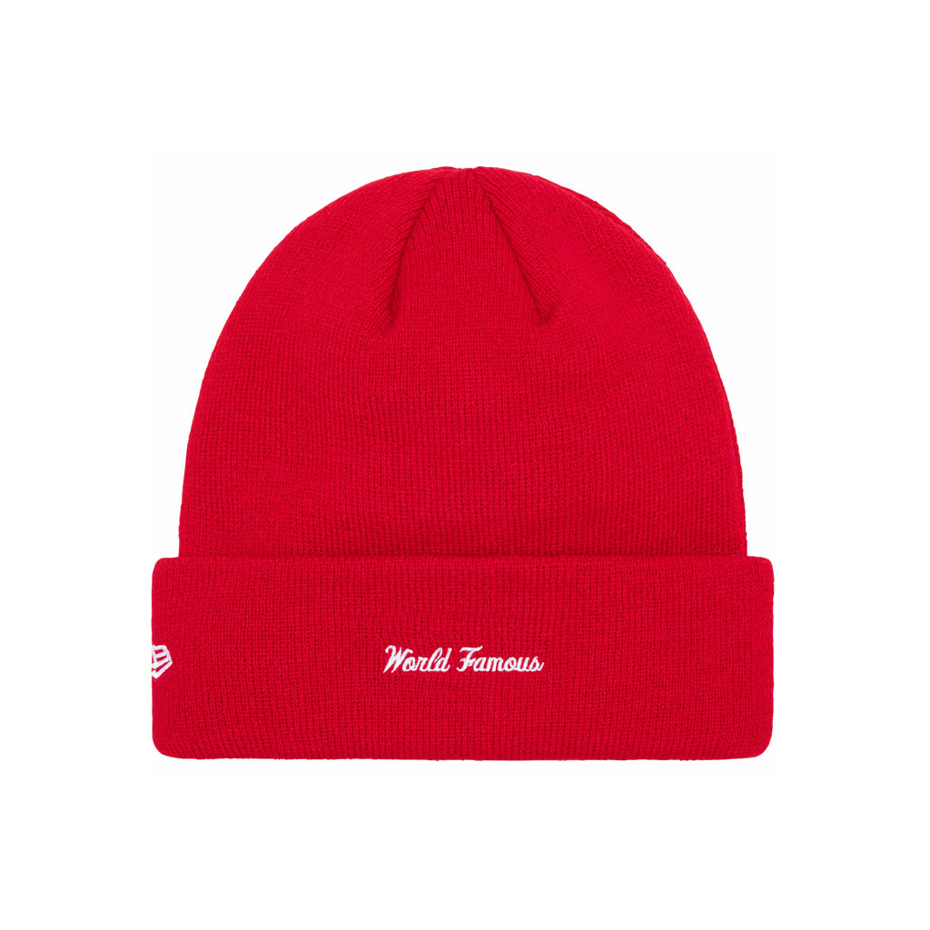 Supreme x New Era Box Logo Beanie – Red | Australia New Zealand BACK