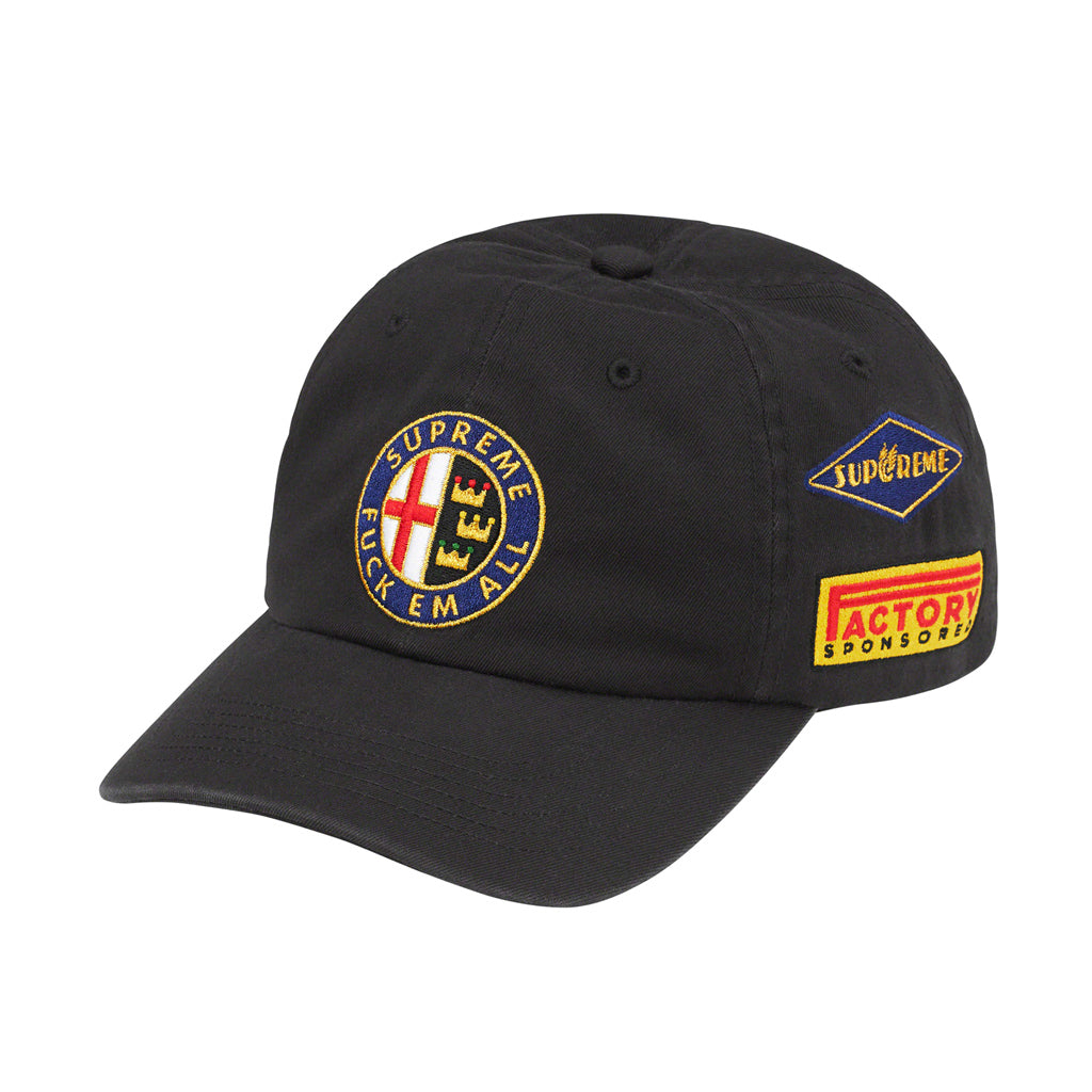 Supreme Racing 6-Panel Cap - Black | Australia New Zealand FRONT