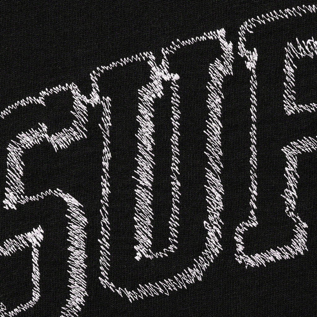 Supreme Sketch Embroidered S/S Tee - Black | Australia New Zealand UP CLOSE