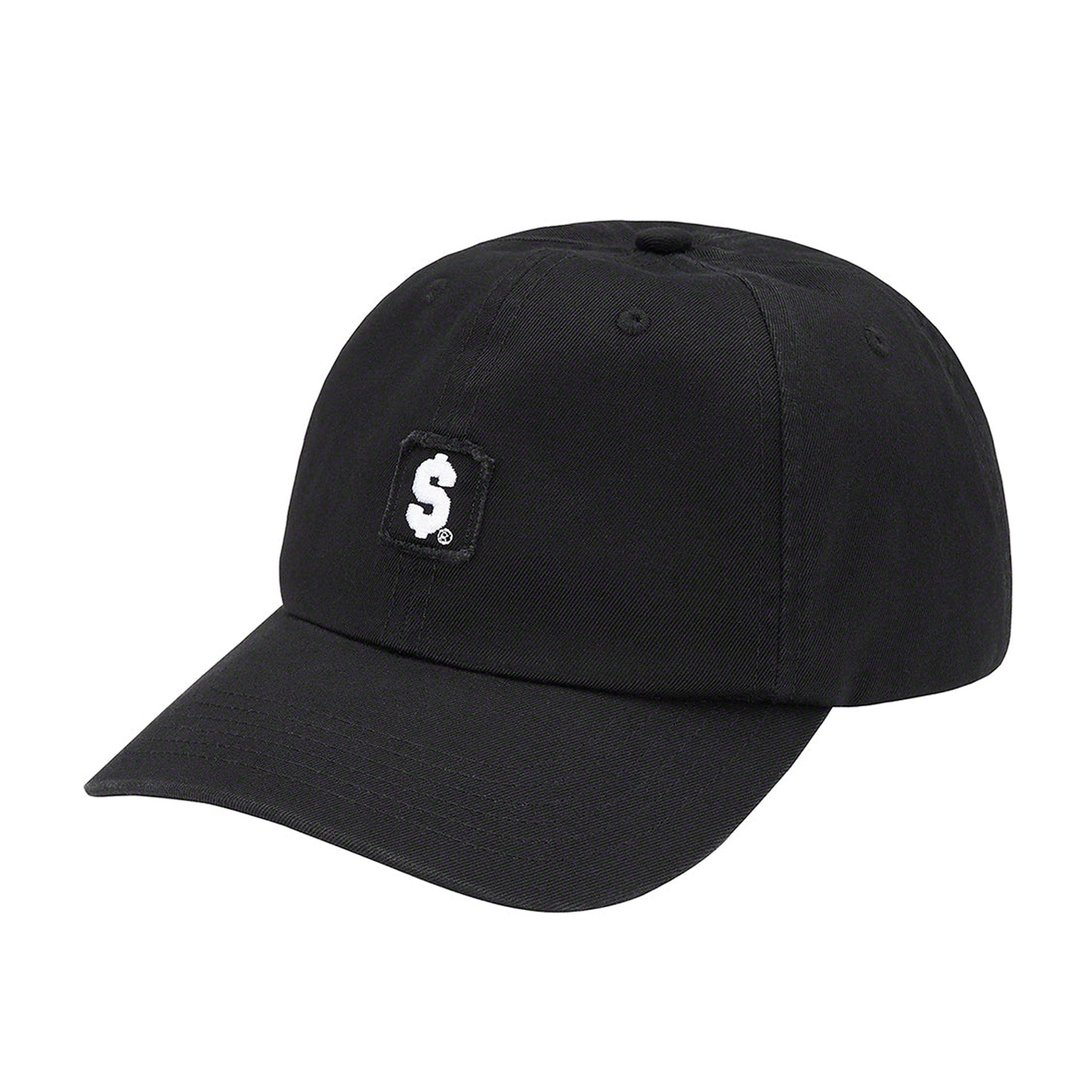 Supreme $ Patch 6-Panel Cap - Black | Australia New Zealand FRONT