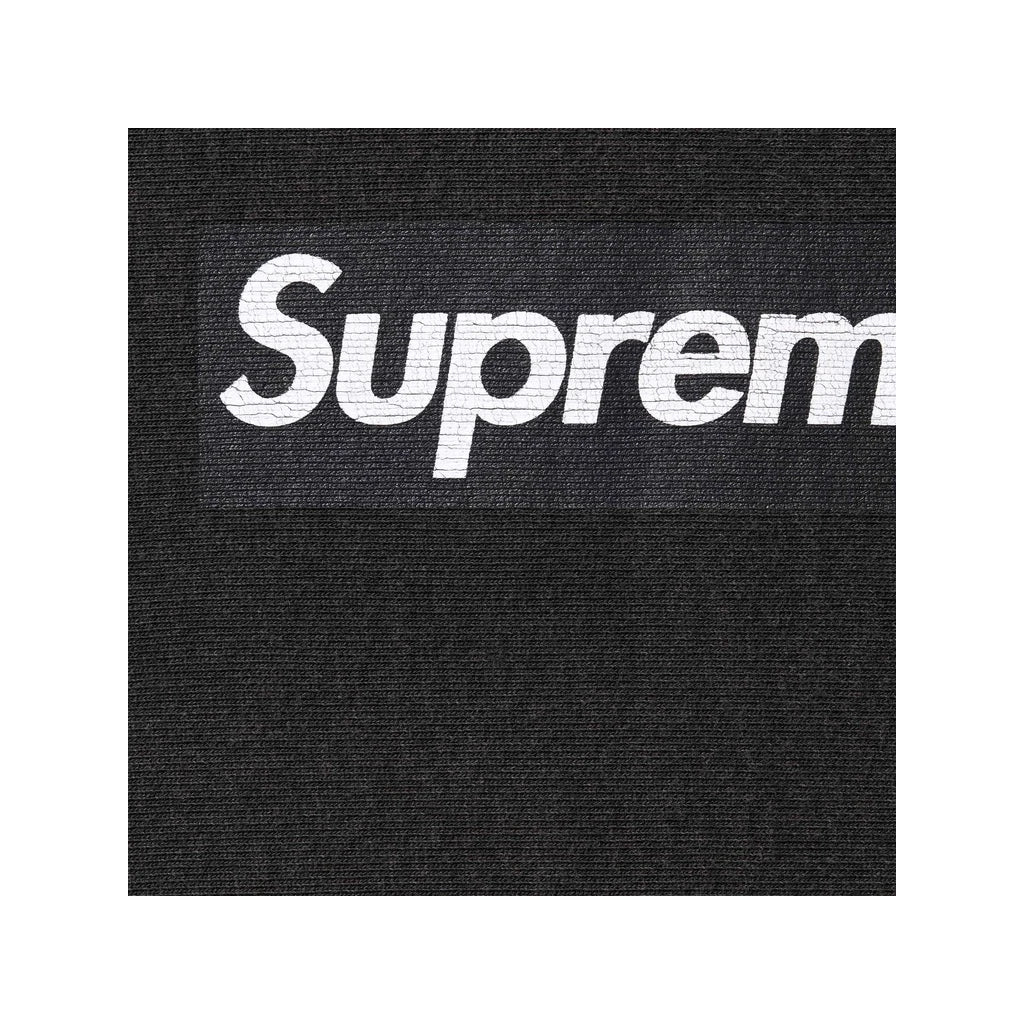 Supreme Washed Box Logo Crewneck - Black Australia New Zealand Bogo