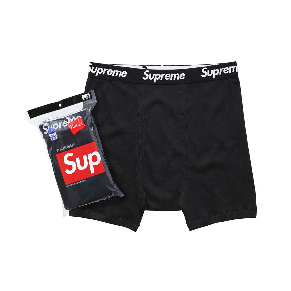 Supreme x Hanes Boxer Briefs – Black, Points Streetwear Store