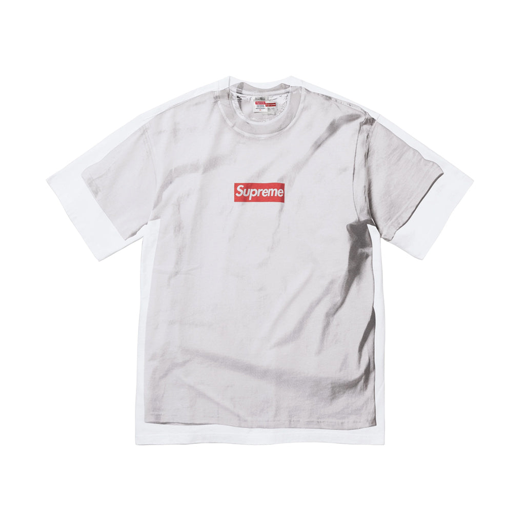 Supreme x MM6 Maison Margiela Box Logo Tee - White | Australia New Zealand FRONT