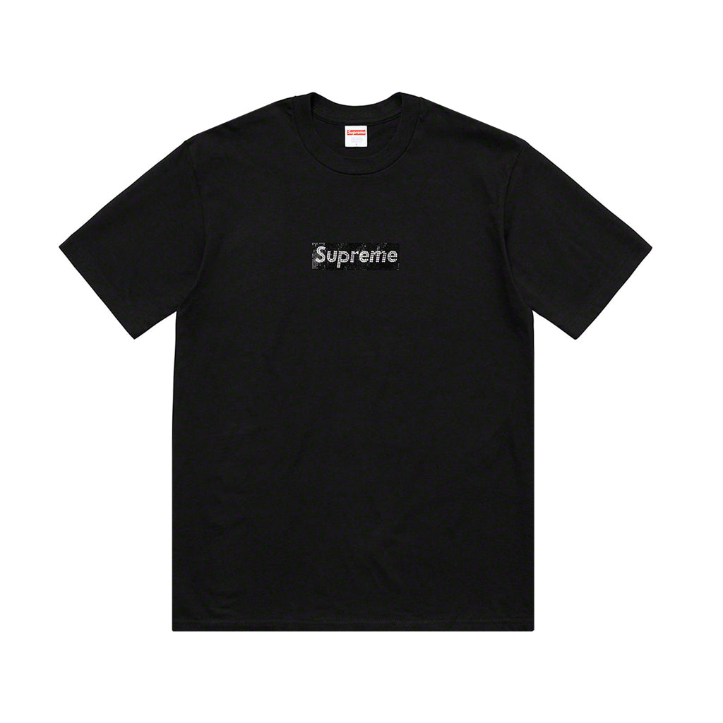 Supreme x Swarovski Box Logo Tee - Black | Australia New Zealand
