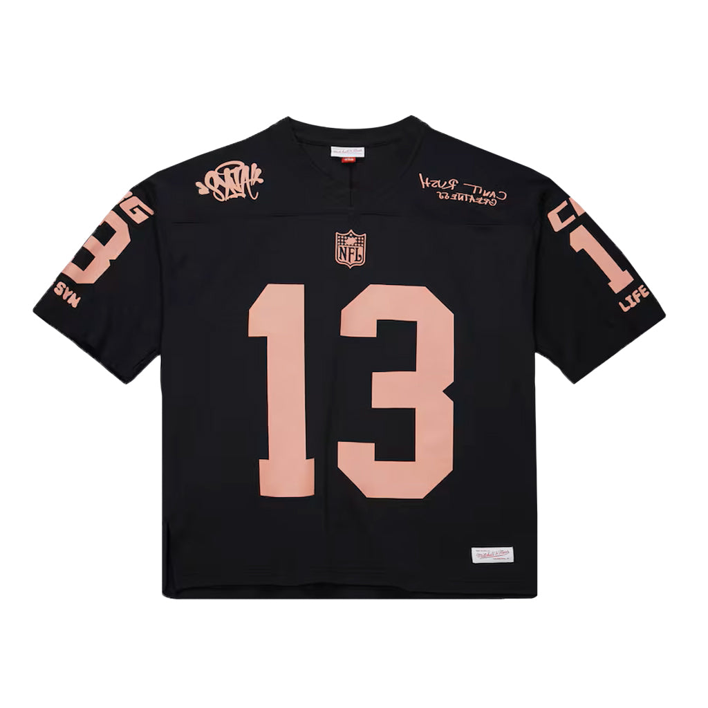 Syna World x NFL x Mitchell & Ness Can't Rush Greatness Jersey - Black | Australia New Zealand FRONT