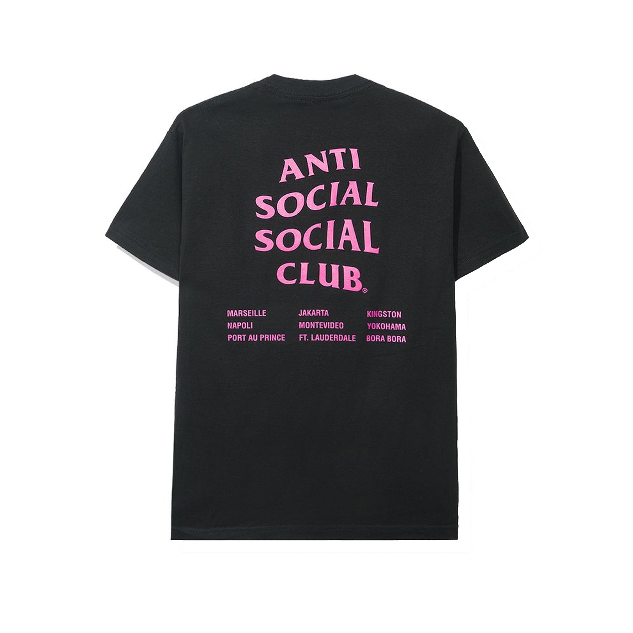 ASSC Anti Social Social Club Club Med Black - T Shirt Back | Australia New Zealand