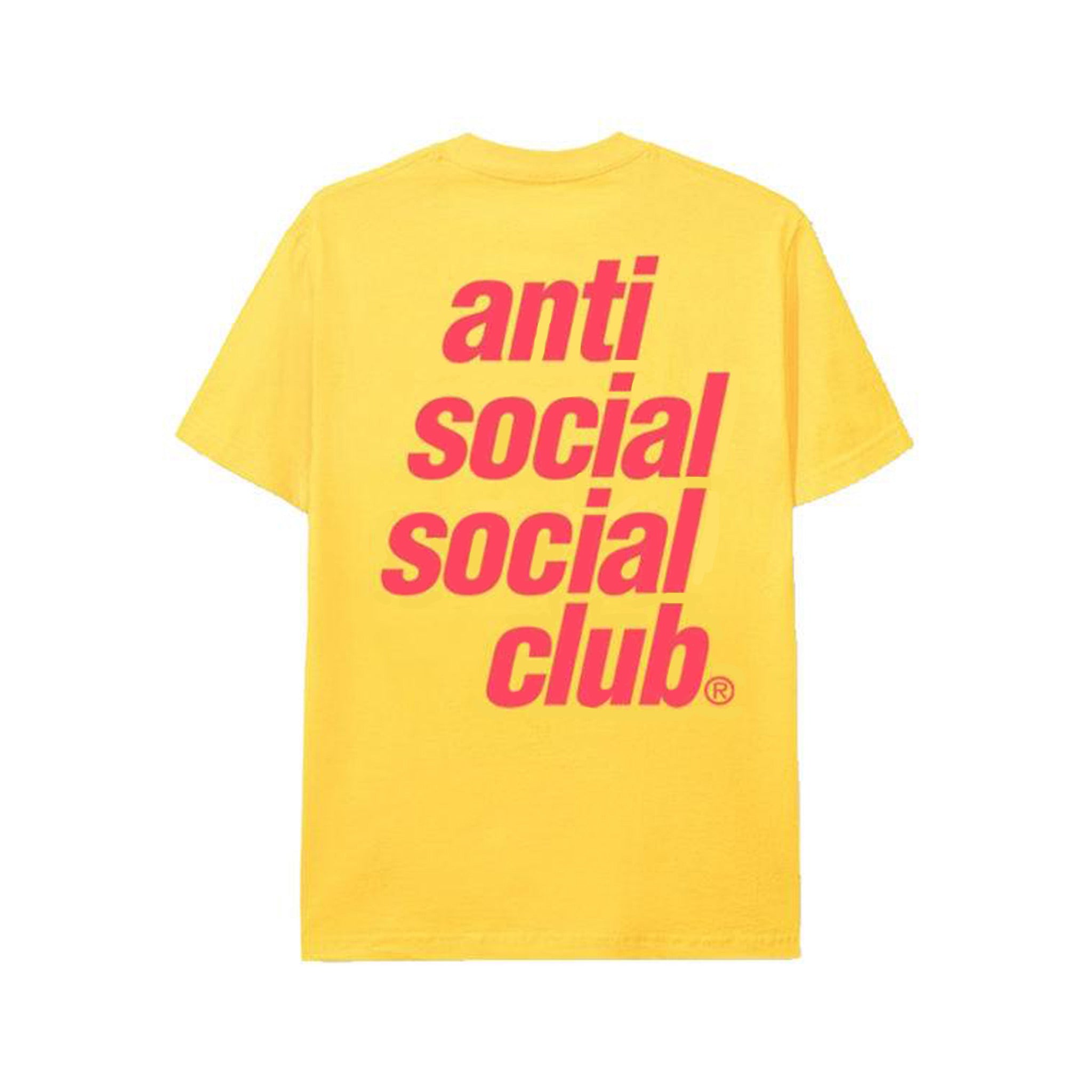 Anti Social Social Club Underglow Members Exclusive Tee - Yellow