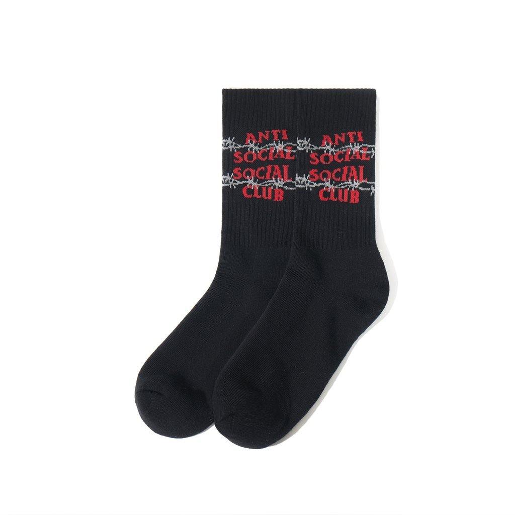 Anti Social Social Club Barbara Crew Socks - Black Side | Australia