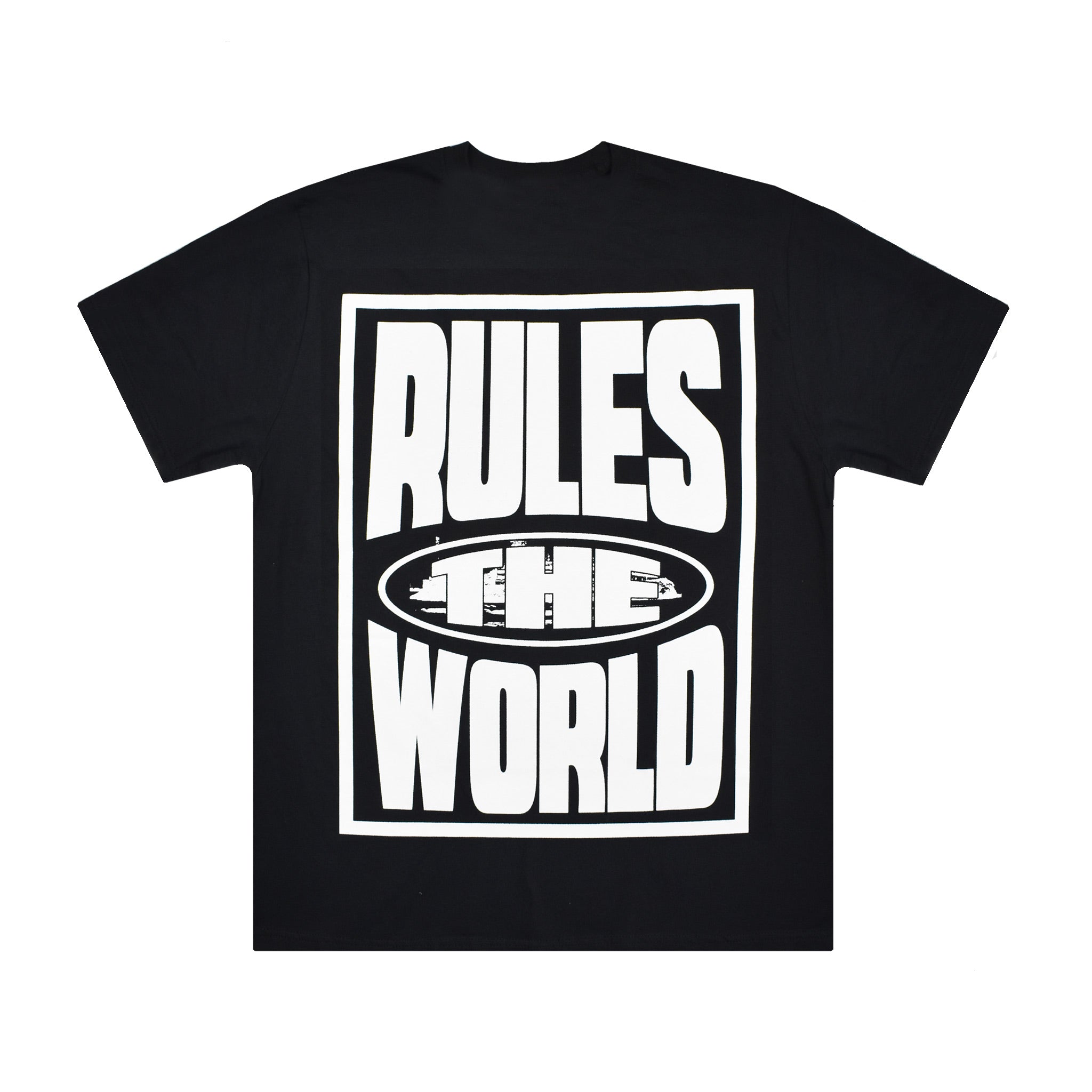 Corteiz Rules The World (RTW) Tee – Black BACK | Australia New Zealand