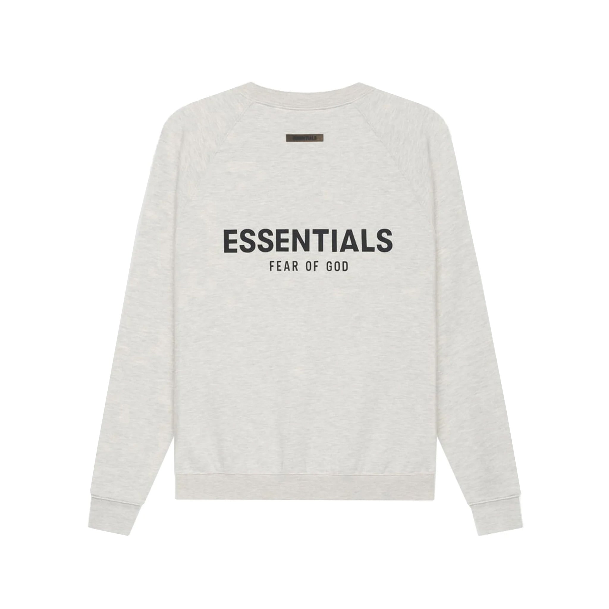 Fear Of God Essentials Crewneck Sweatshirt SS22 - Light Oatmeal Heather | Australia New Zealand BACK