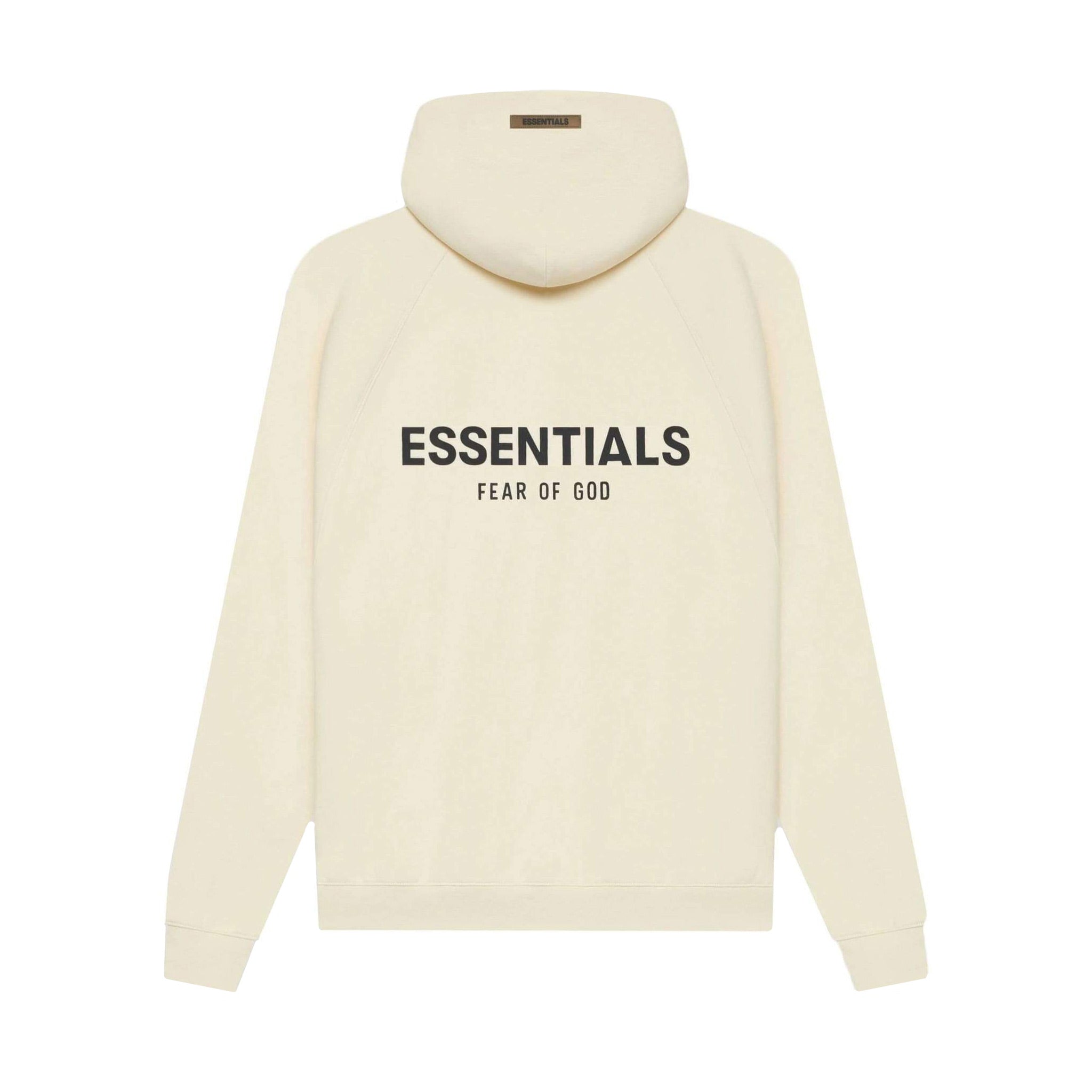 Fear Of God Essentials Pullover Hoodie SS21 BACK- Cream | Australia New Zealand