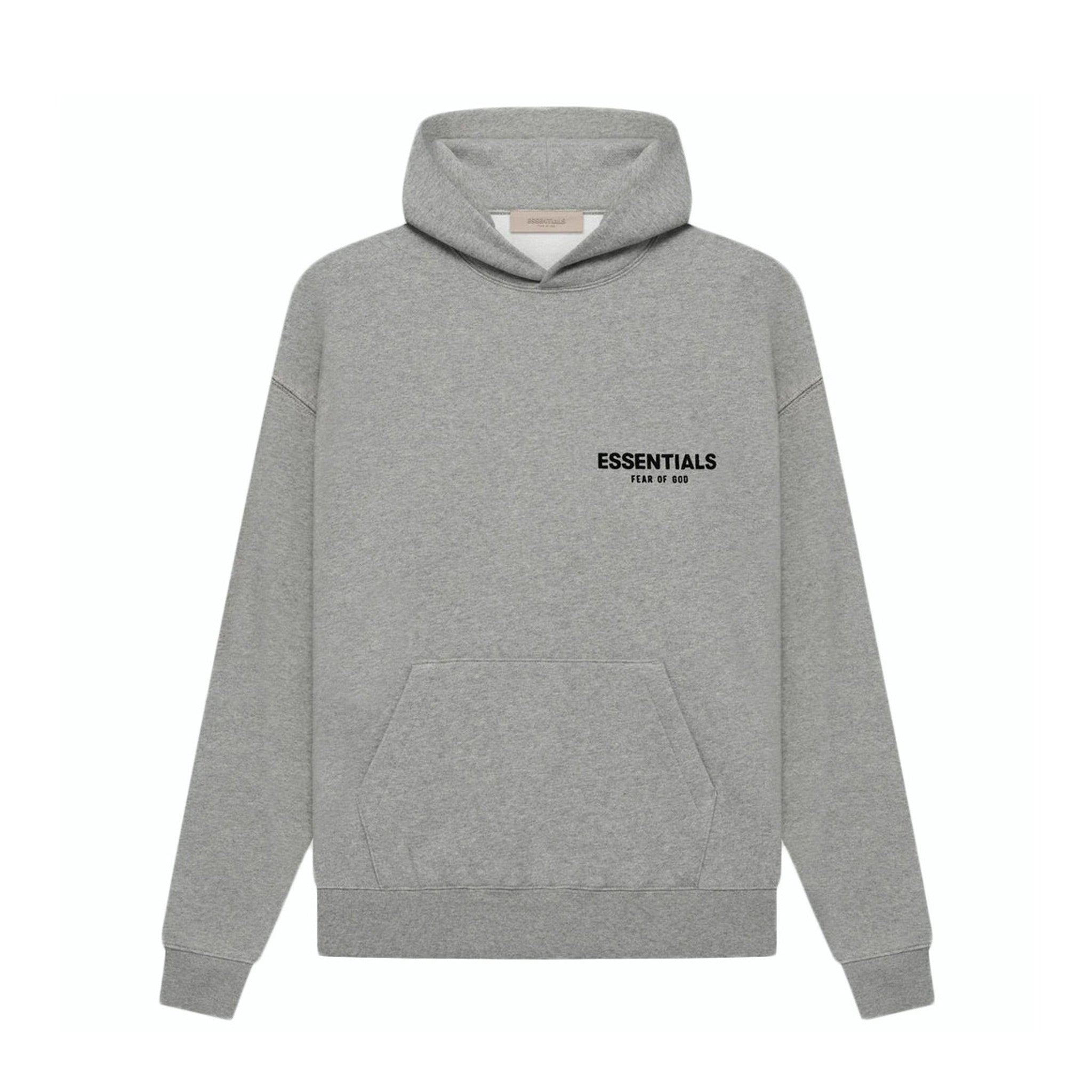 Fear Of God Essentials Hoodie SS22 - Dark Oatmeal Heather FRONT | Australia New Zealand