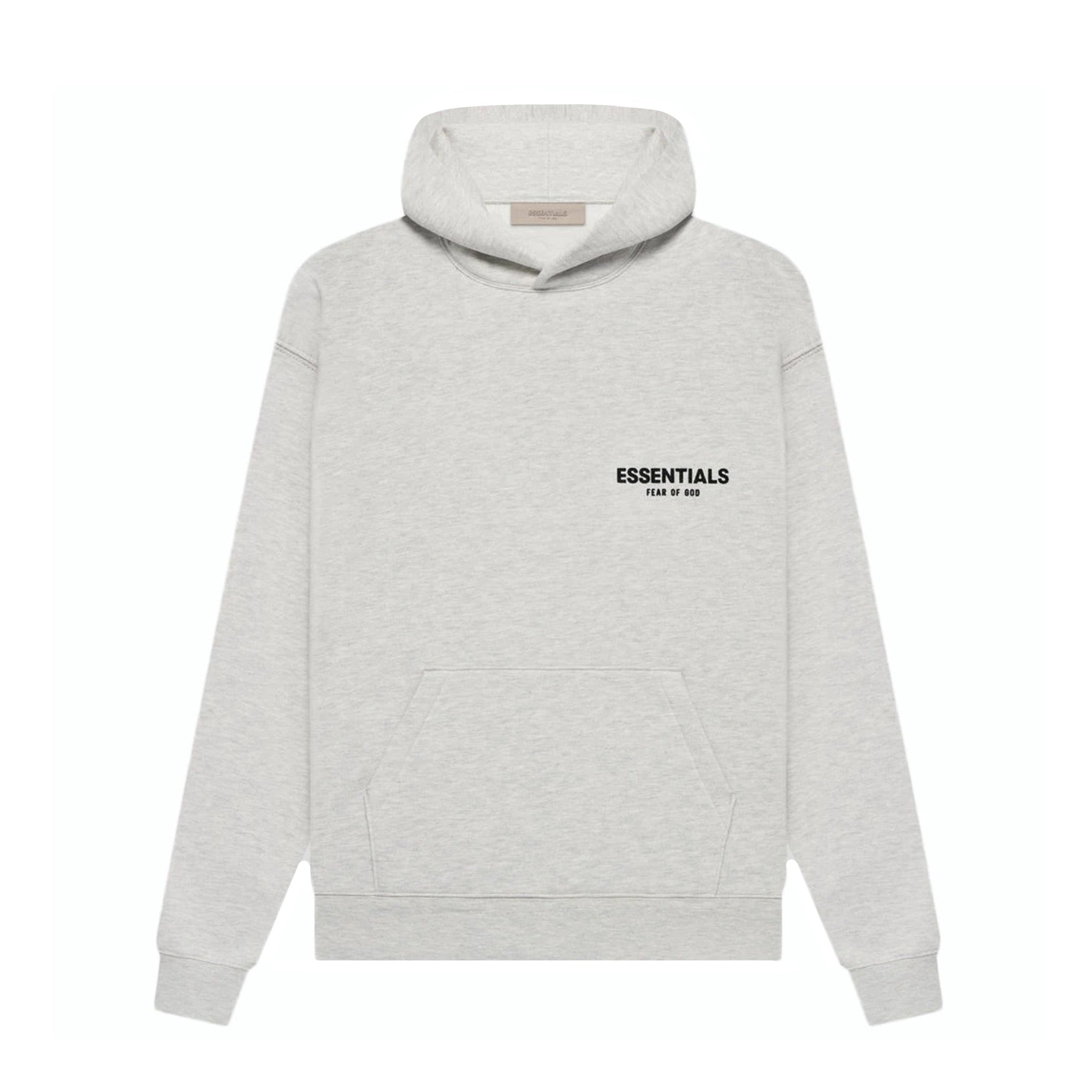 Fear Of God Essentials Hoodie SS22 - Light Oatmeal Heather FRONT | Australia New Zealand