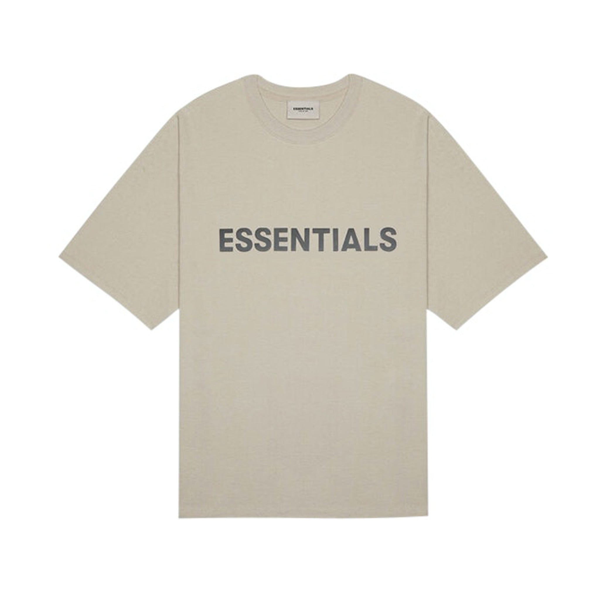 Fear Of God SS20 Essentials Logo Tee - Tan/ Taupe/ String | Australia New Zealand