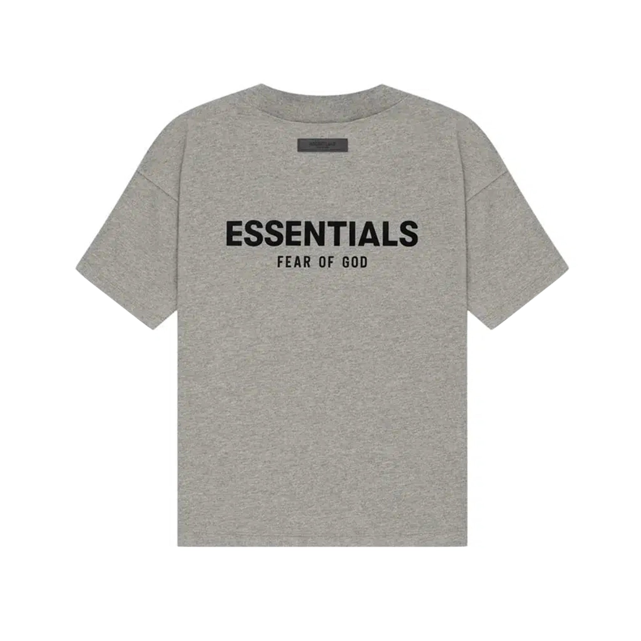 Fear Of God Essentials Tee SS22 - Dark Oatmeal Heather BACK - Australia New Zealand