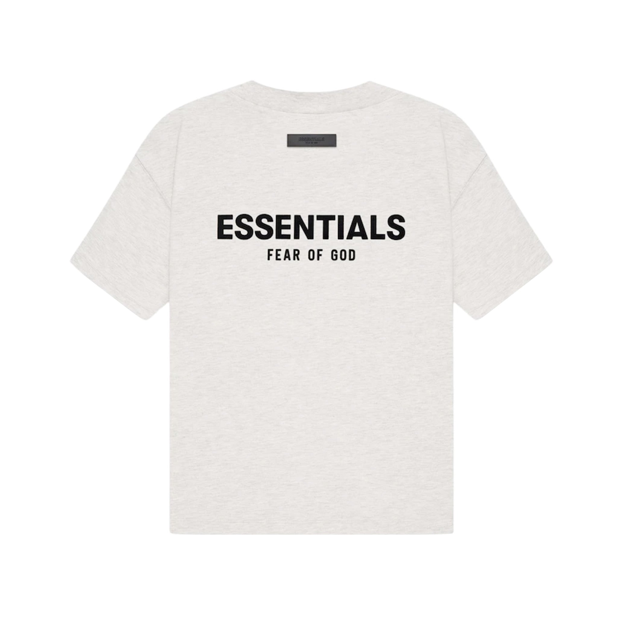 Fear Of God Essentials Tee SS22 - Light Oatmeal Heather BACK | Australia New Zealand