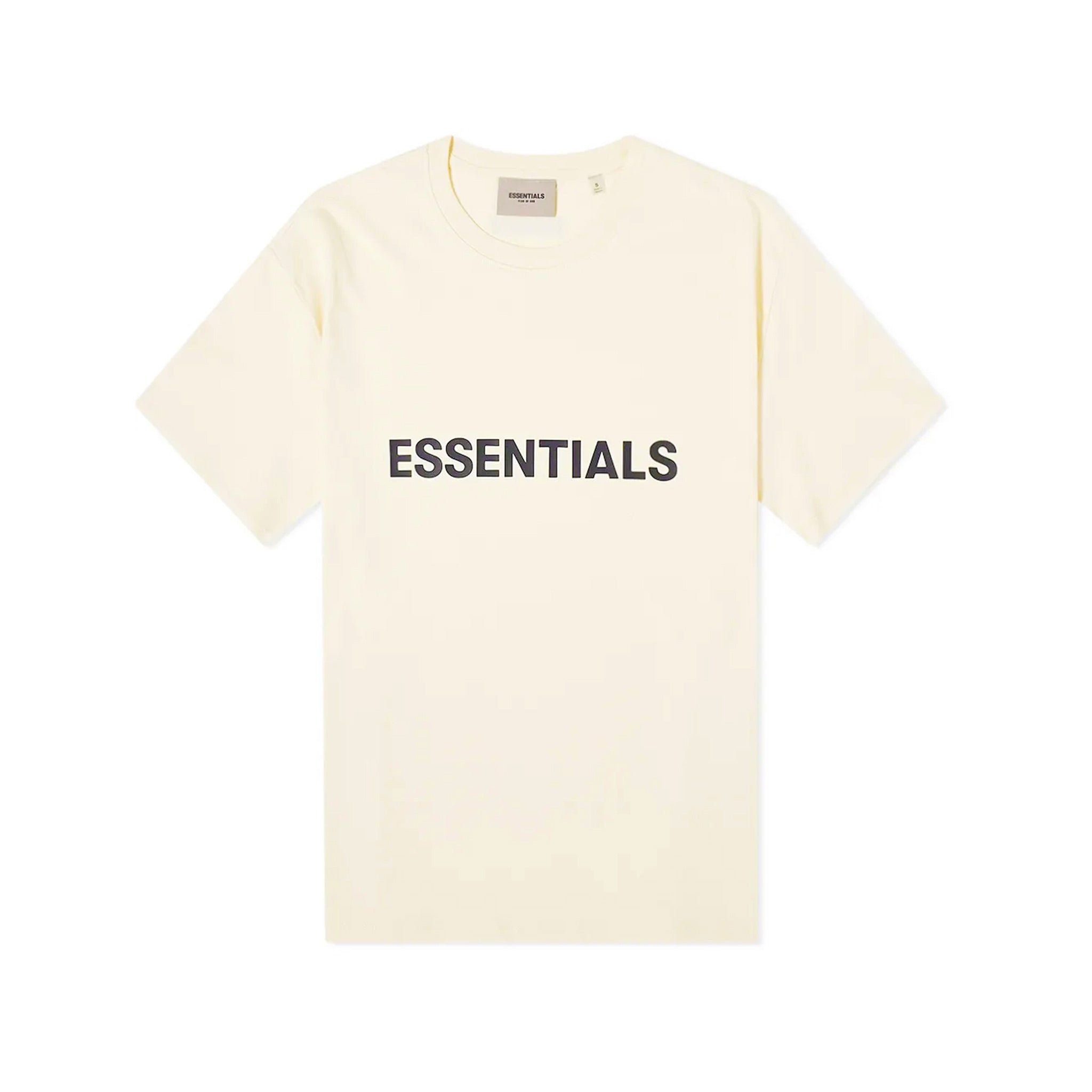 Fear Of God SS20 Essentials Logo Tee - Cream | Australia New Zealand