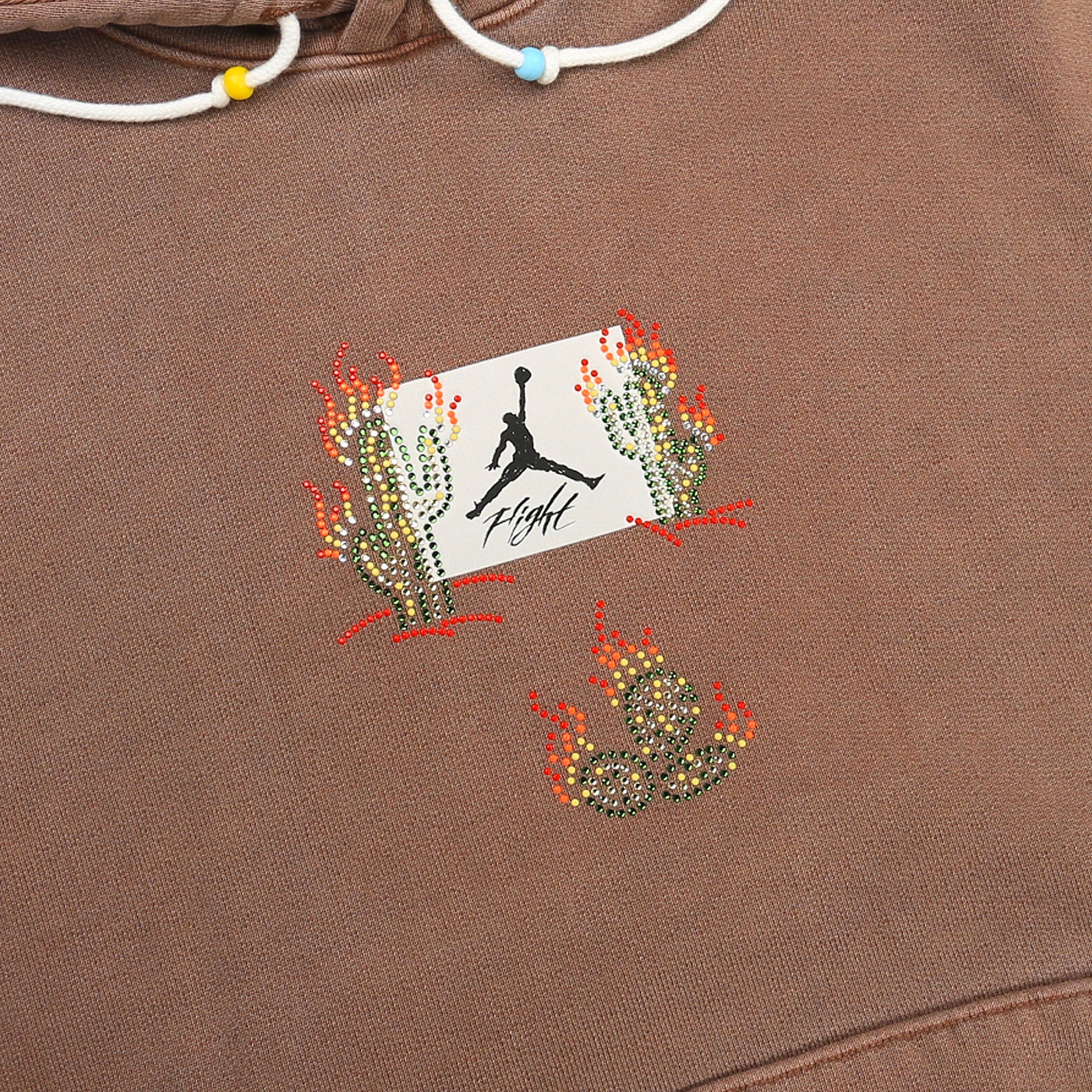 Jordan x Travis Scott Flight Hoodie - Archaeo Brown CLOSE UP | Australia New Zealand