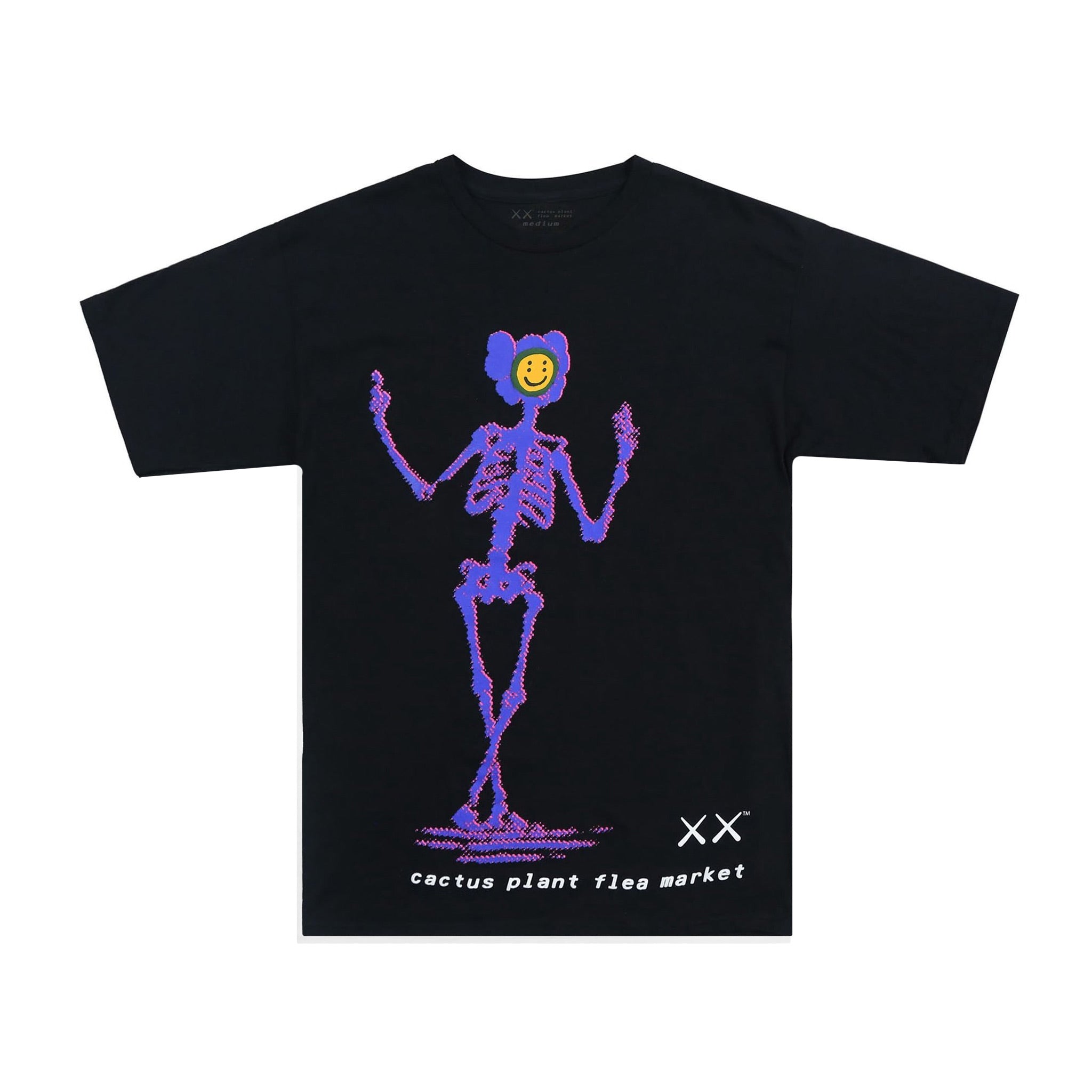 KAWS x Cactus Plant Flea Market CPFM Tee - Black | Australia New Zealand