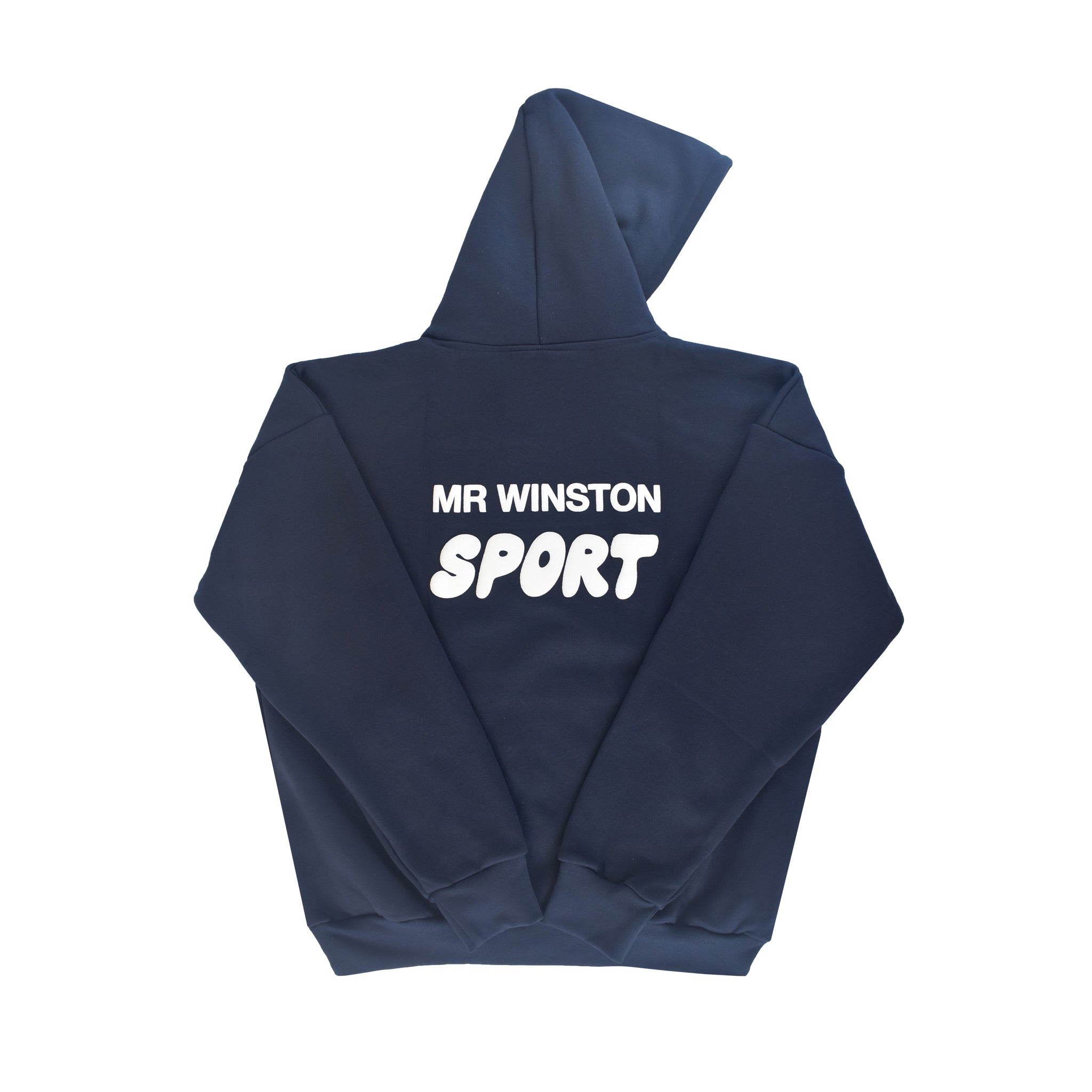 Mr Winston Co. Vintage Puff Hooded Sweat BACK- Navy | Australia New Zealand
