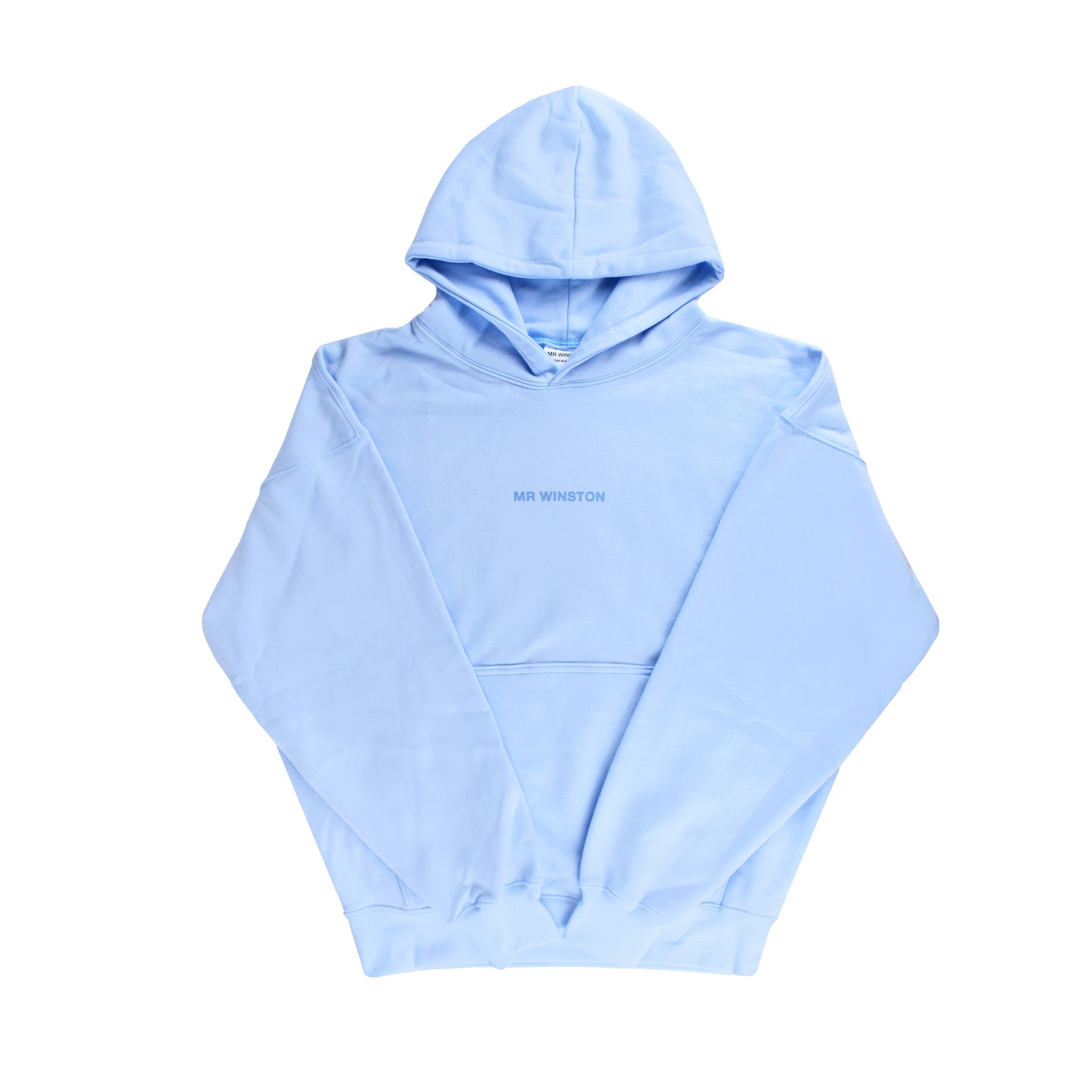 Mr Winston Co. Puff Hooded Sweat - Vintage Blue FRONT | Australia New Zealand