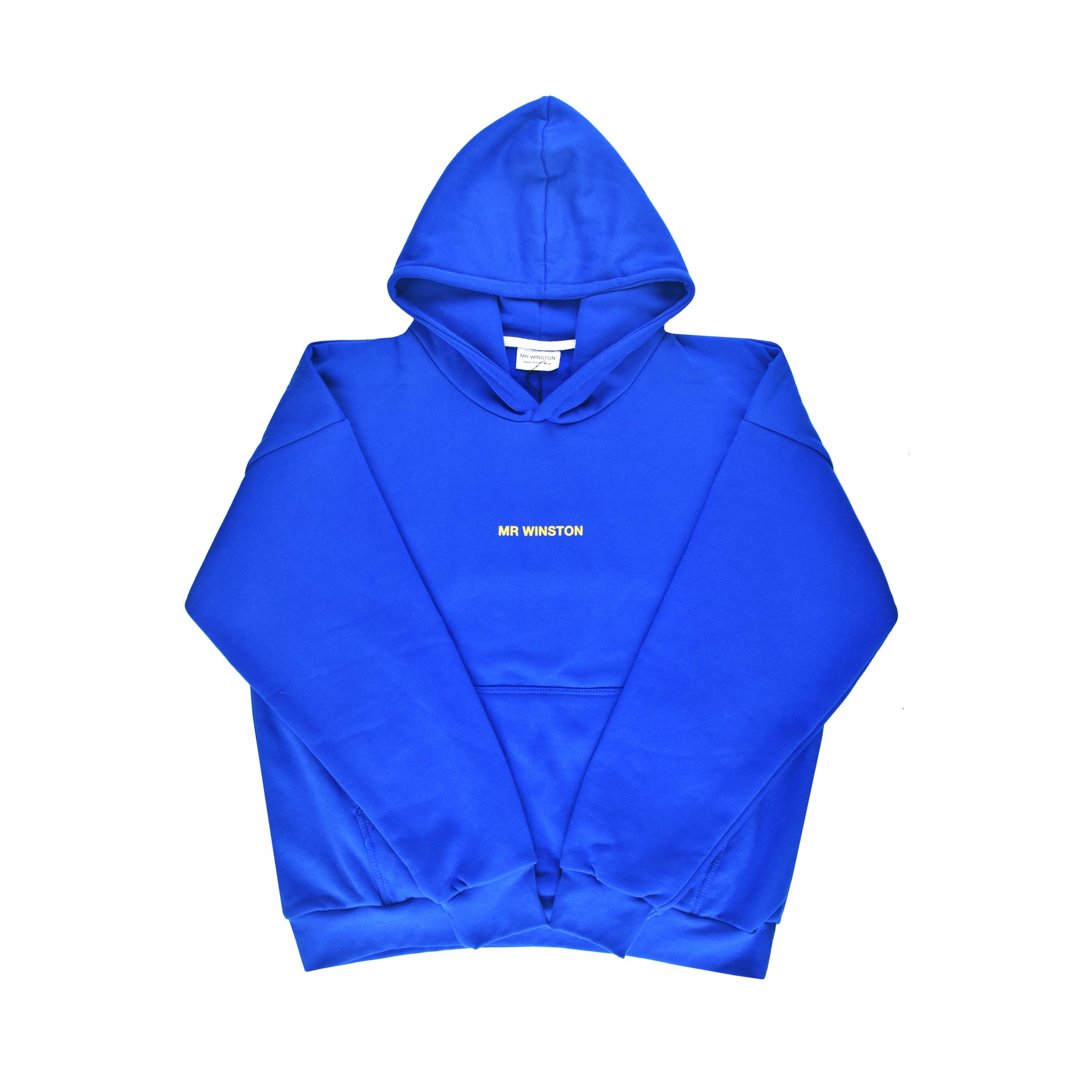 Mr Winston Co. Vintage Puff Hooded Sweat FRONT - Royal Blue | Australia New Zealand