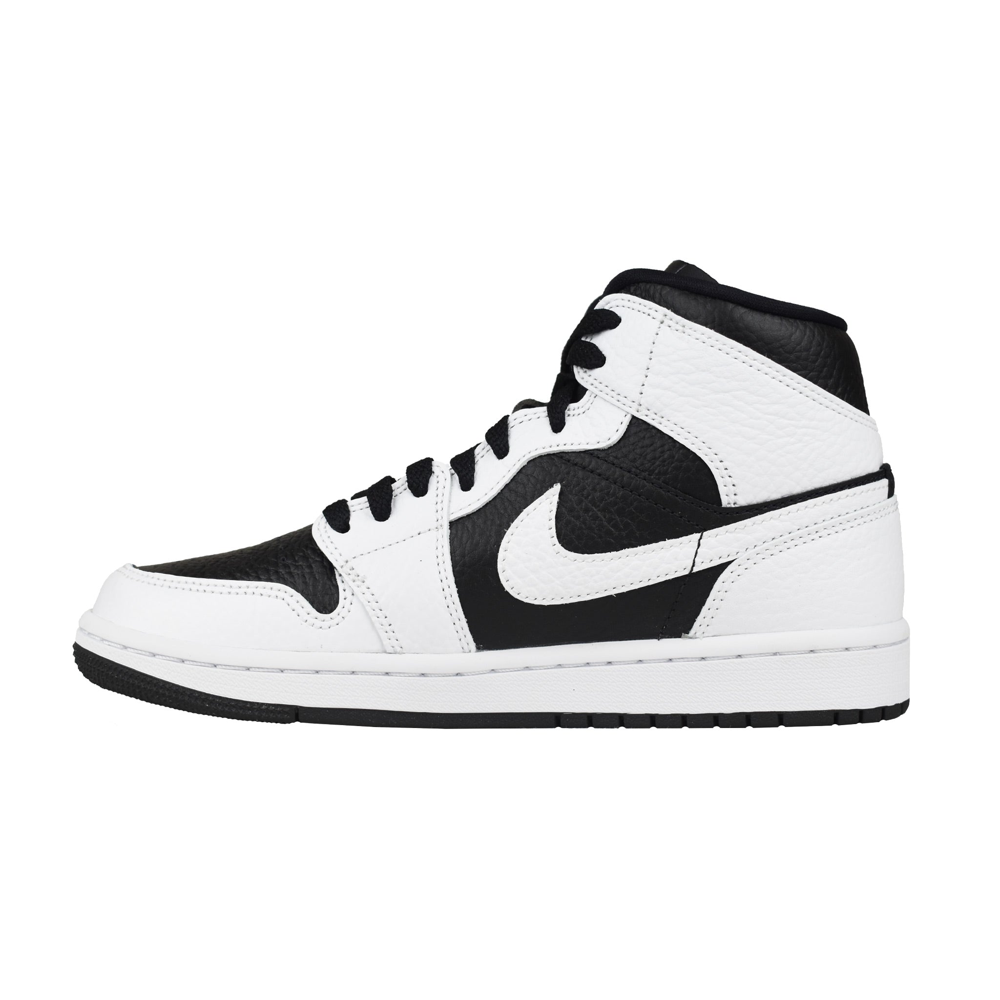 Nike Air Jordan 1 Mid Split - Black/ White | Australia New Zealand INSIDE