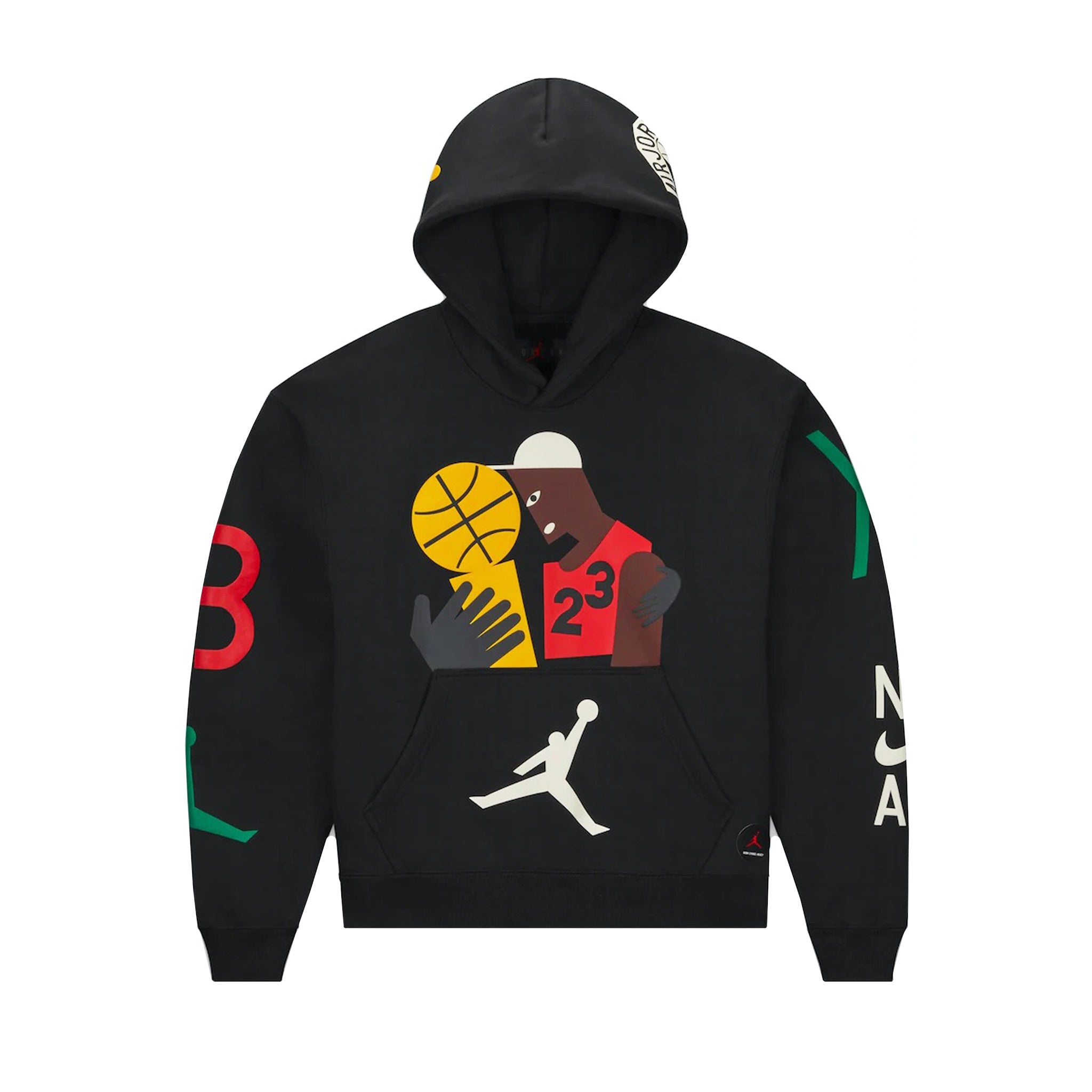 Jordan x Nina Chanel Abney Pullover Hoodie - Black FRONT | Australia New Zealand